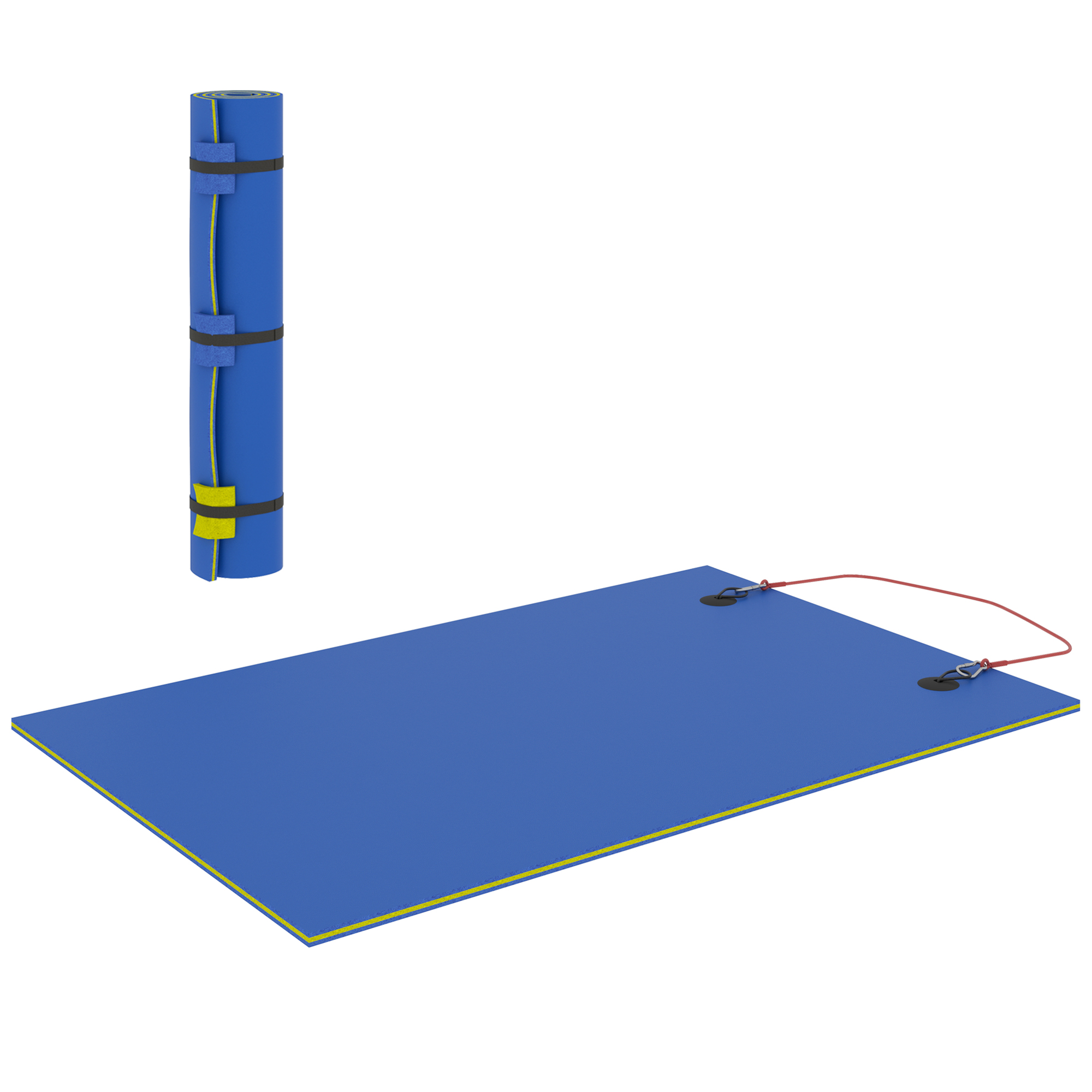 9' x 6' Lily Pad Water Mat for 2 Adults, Floating Water Pad for Lake, Pool, Ocean, Beach, and Boating, Blue (Drop Shipping Only, Not for Amazon)