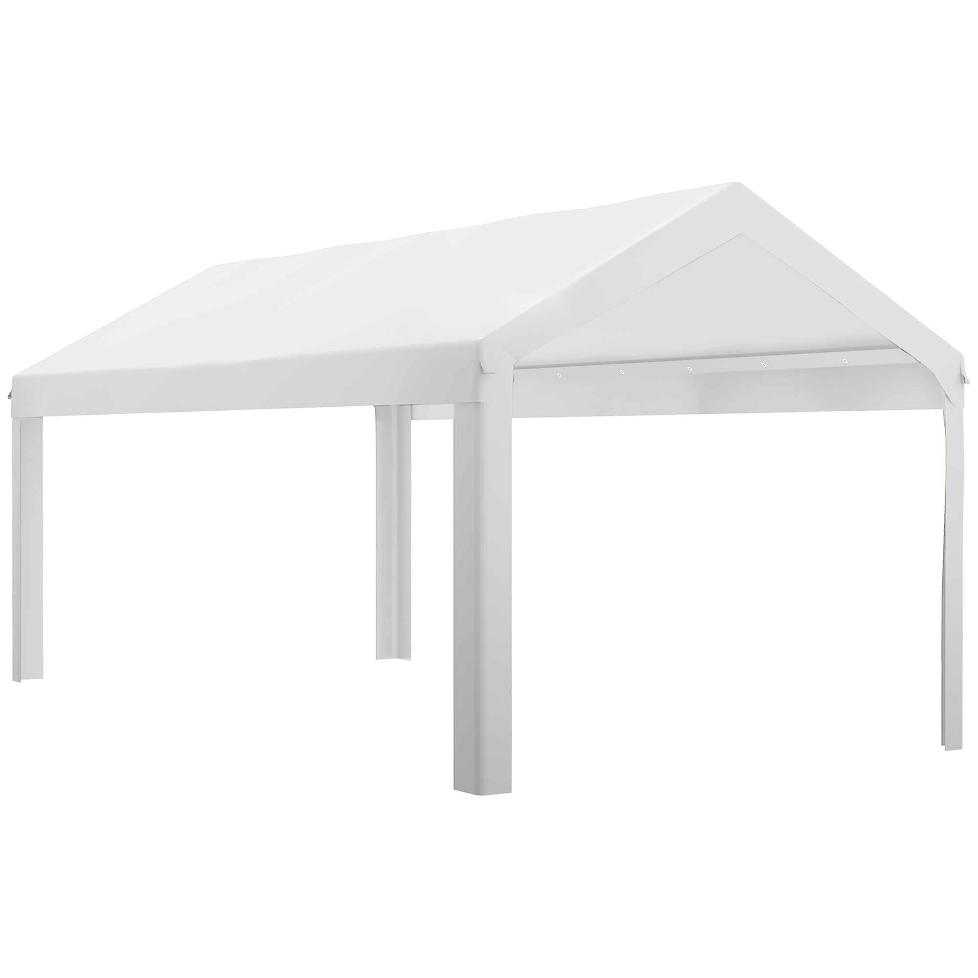 10 x 20ft Carport Roof, UV Resistant Canopy Replacement, Fits 84C-378V00 and 84C-206 Series, White (Drop Shipping Only, Not for Amazon)