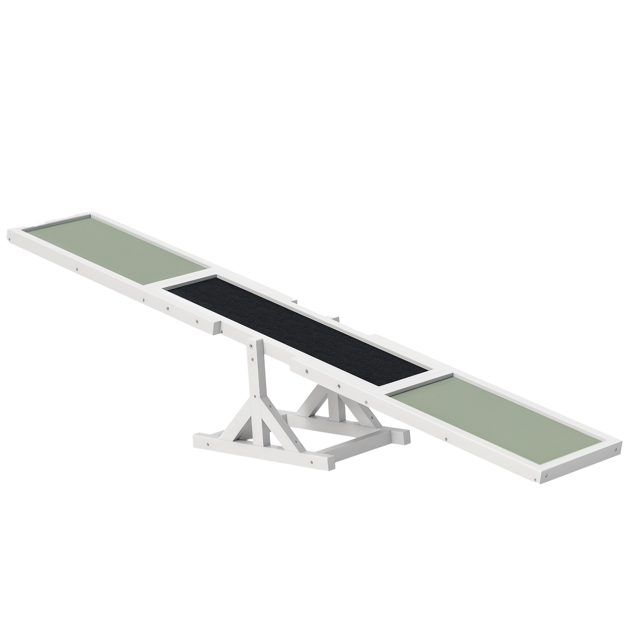 Wooden Pet Seesaw for Big Dogs, Dog Agility Equipment with Anti-Slip Surface - Black (Drop Shipping Only, Not for Amazon)