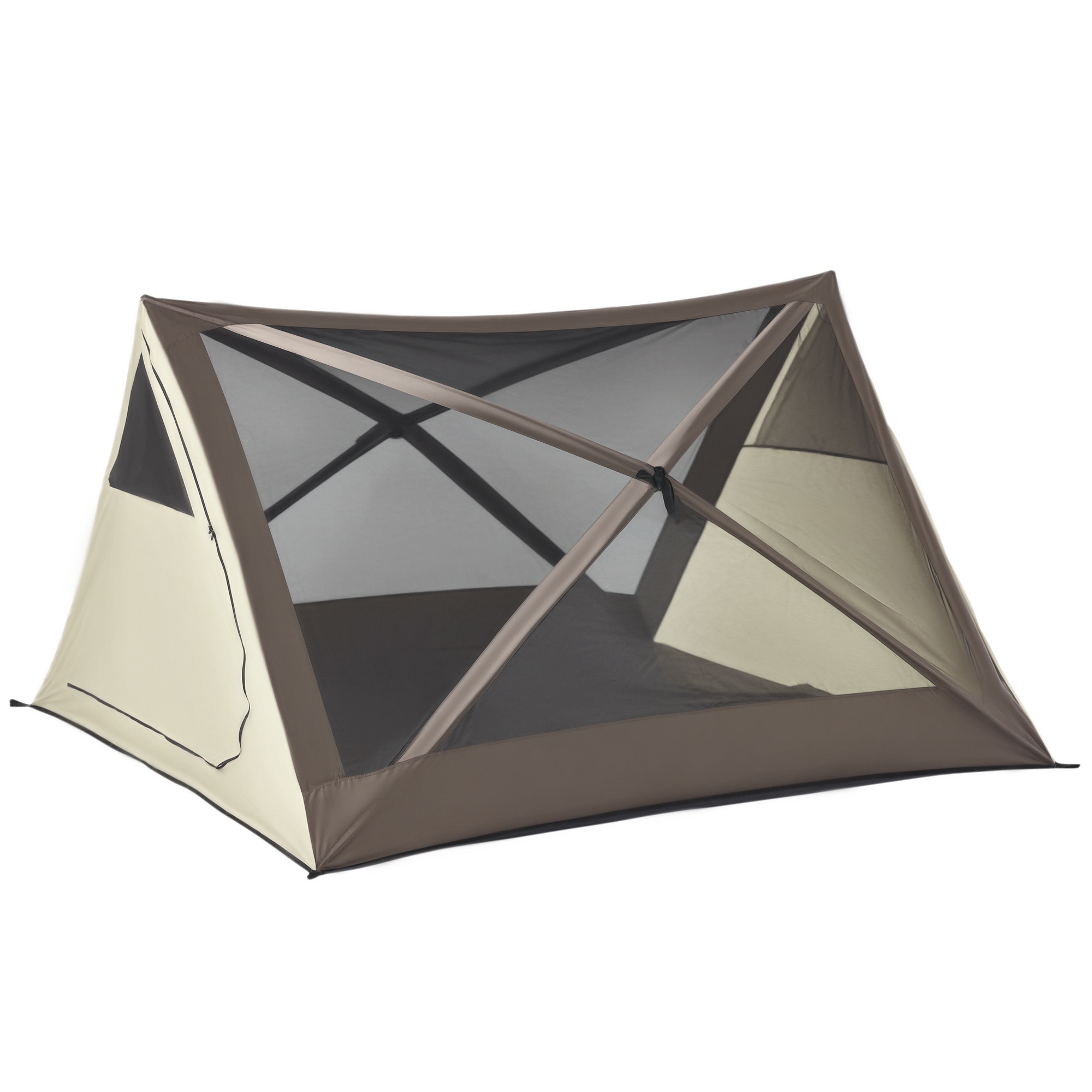 2-3 People Pop Up Camping Tent Waterproof Automatic Instant Tent Portable Cabana Beach Tent with Rainfly, Carry Bag, Windows and Doors, Outdoor Camping Hiking Indoor (Drop Shipping Only, Not for Amazon)