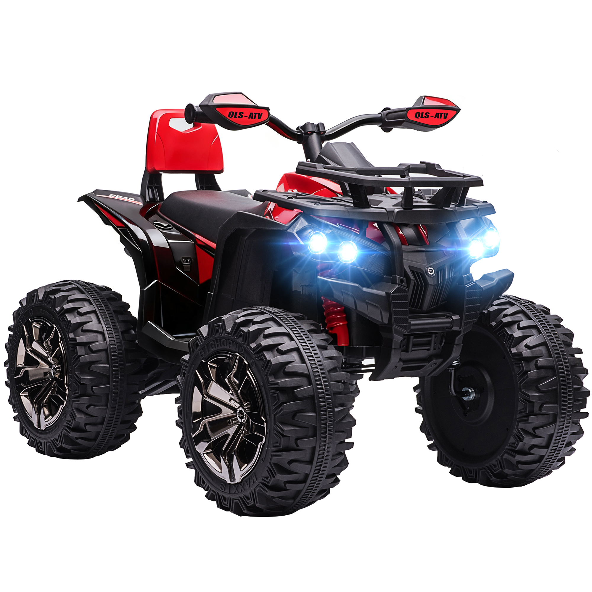 12V 4 Wheeler Kids ATV with Music, Headlights for 37-60 Months Boys and Girls, Yellow (Drop Shipping Only, Not for Amazon)