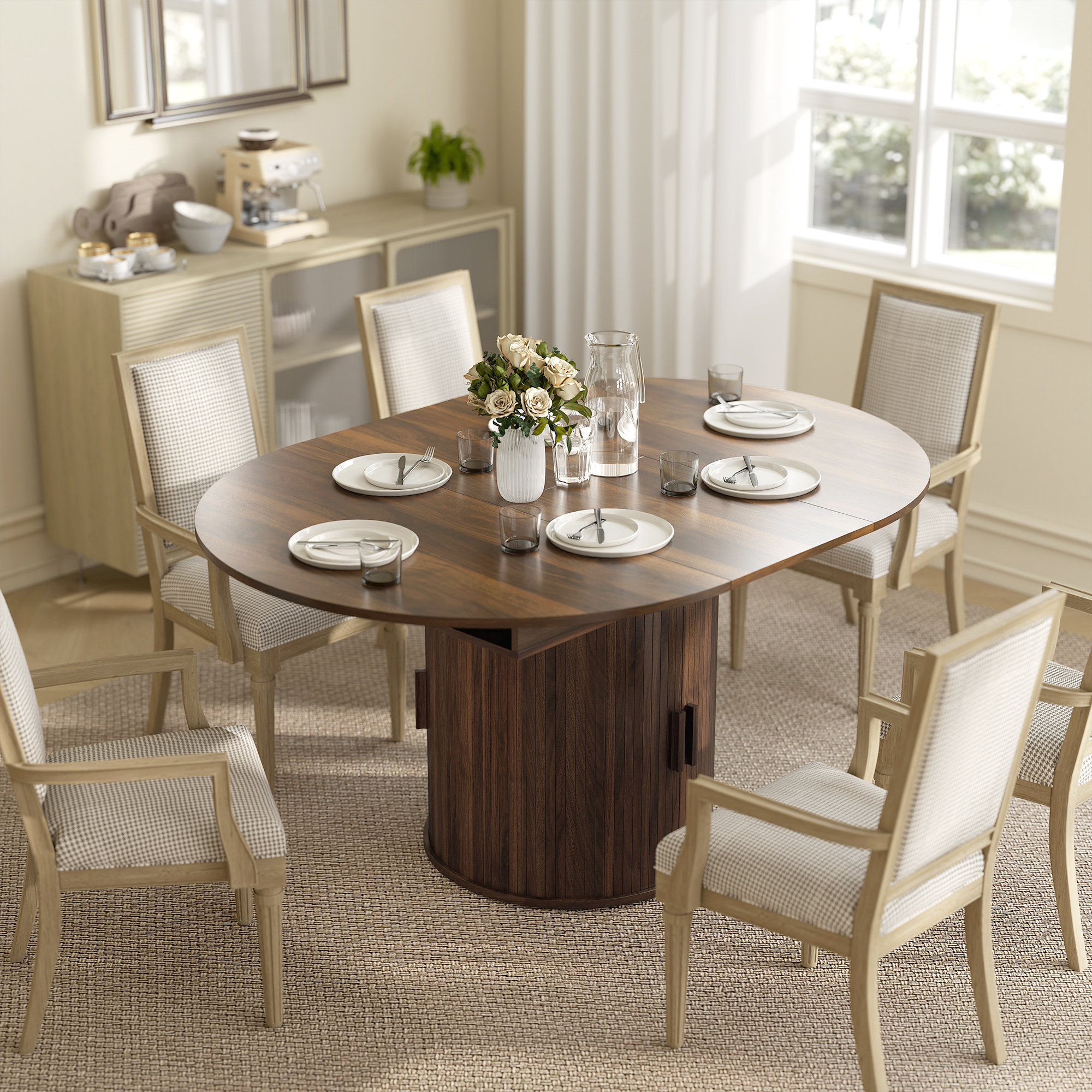 Extendable Dining Table for 6, 60