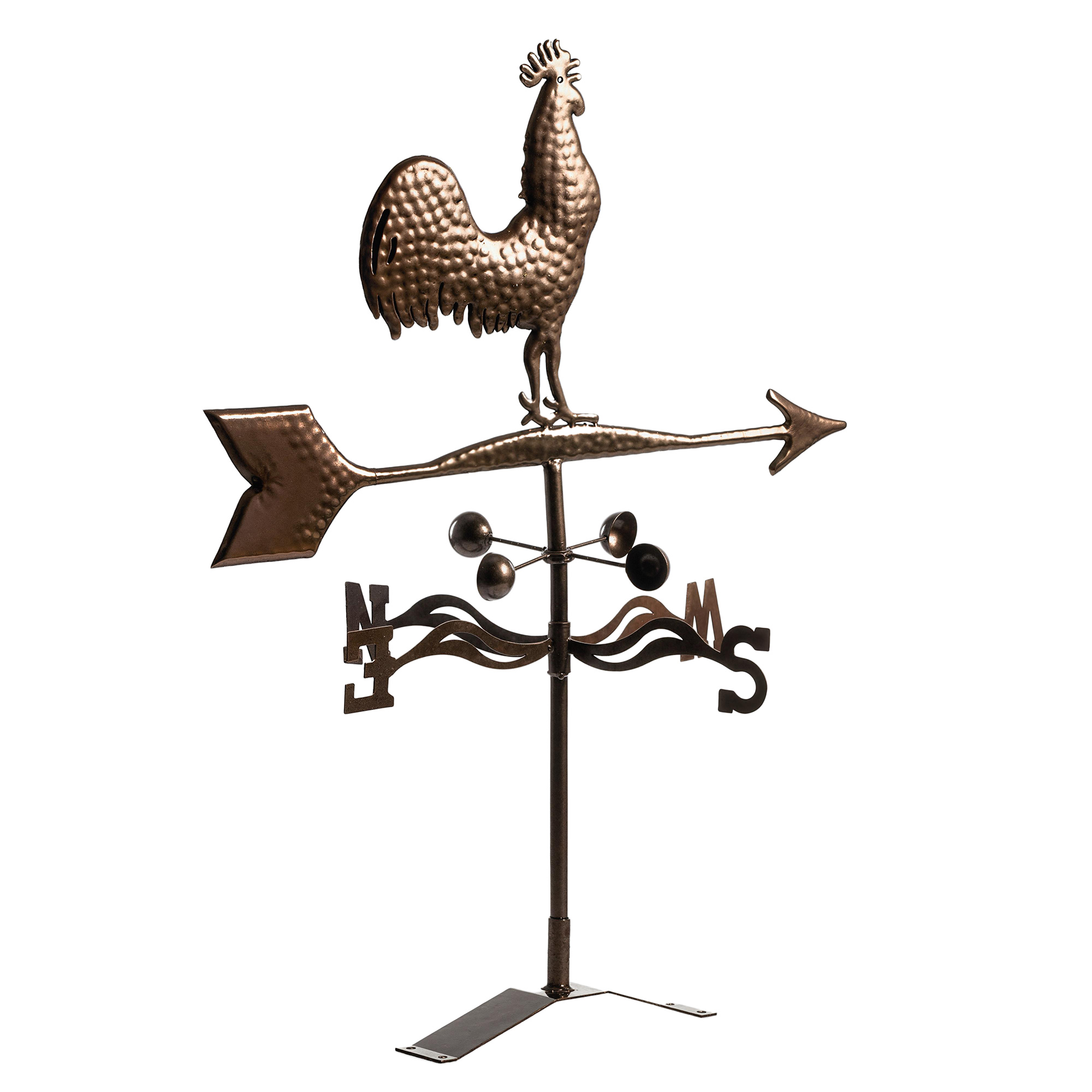 Metal Rooster Weathervane, Roof Mount Wind Direction Indicator, Outdoor Weather Vanes (Drop Shipping Only, Not for Amazon)