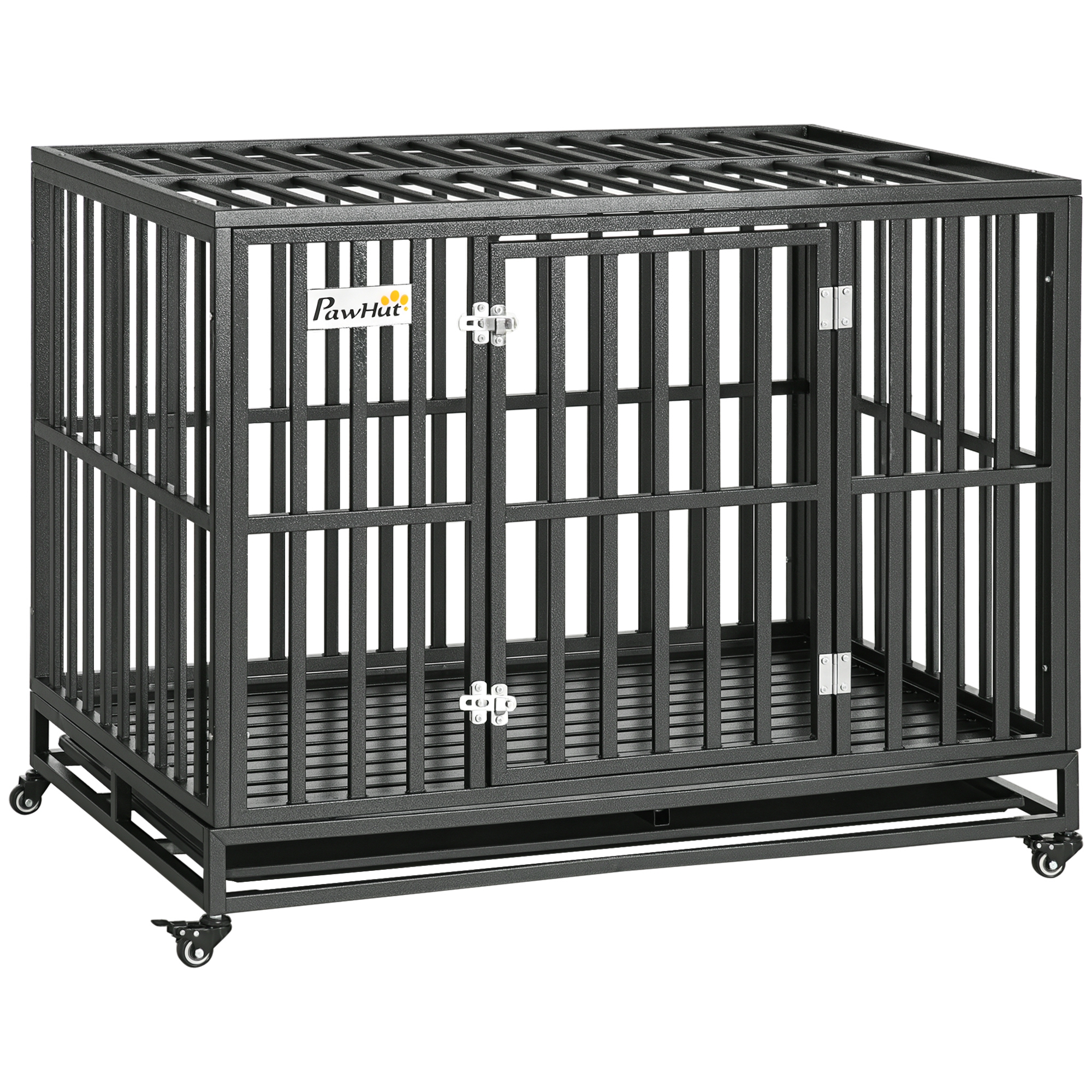 45'' Strong Pet Dog Crate Mobility Cage w/ Playpen Metal & Removeable Tray (Drop Shipping Only, Not for Amazon)