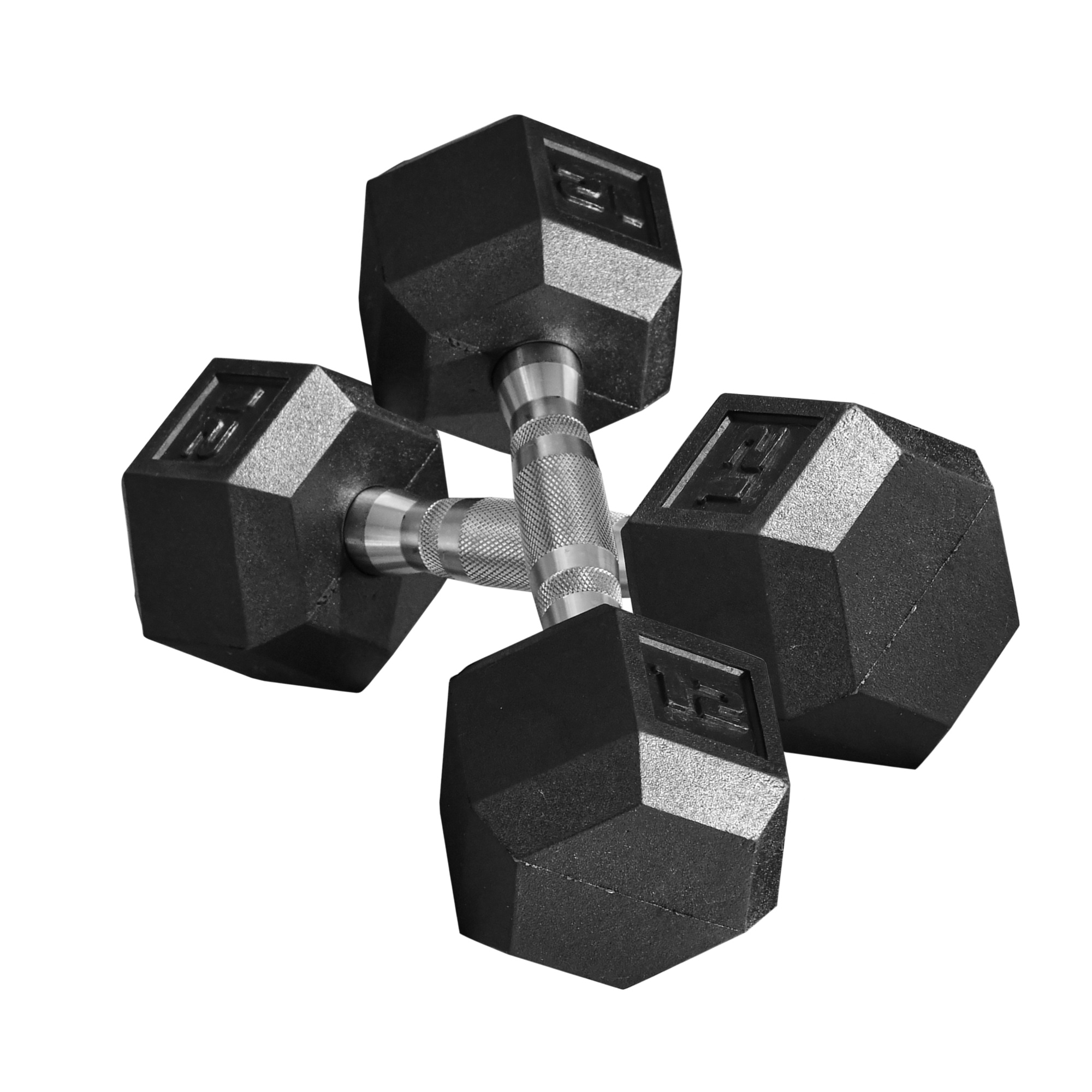 Soozier Hex Rubber Dumbbell Set for No Rolling (Drop Shipping Only, Not for Amazon)