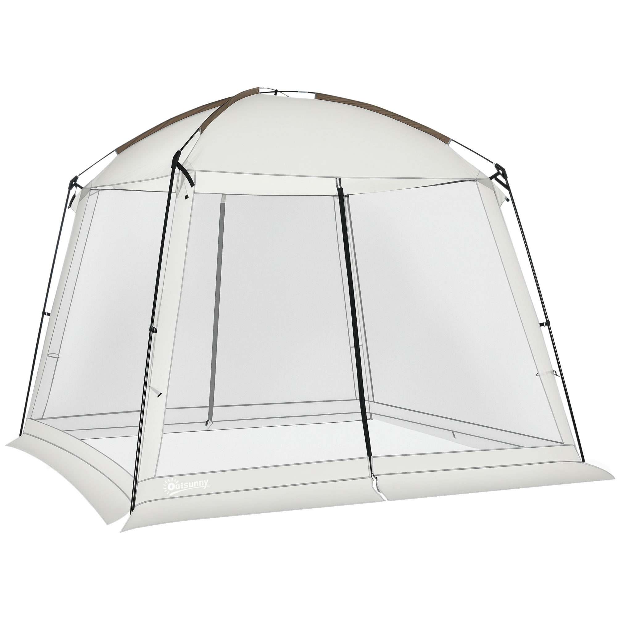 10' x 10' Screen House Room, UV50+ Screen Tent with 2 Doors and Carry Bag, Easy Setup, for Patios Outdoor Camping Activities (Drop Shipping Only, Not for Amazon)