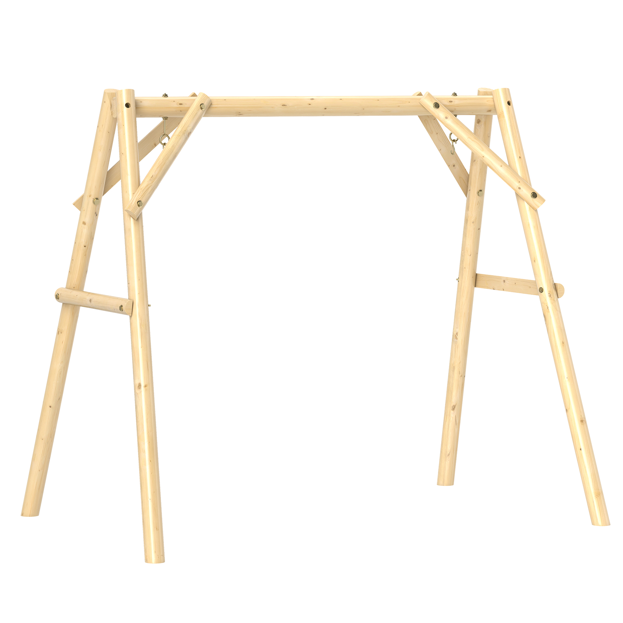 660 lbs Porch Swing Frame, A-Frame Hanging Chair Stand Only for DIY Painting, Swing Chair Stand for Backyard, Patio (Drop Shipping Only, Not for Amazon)