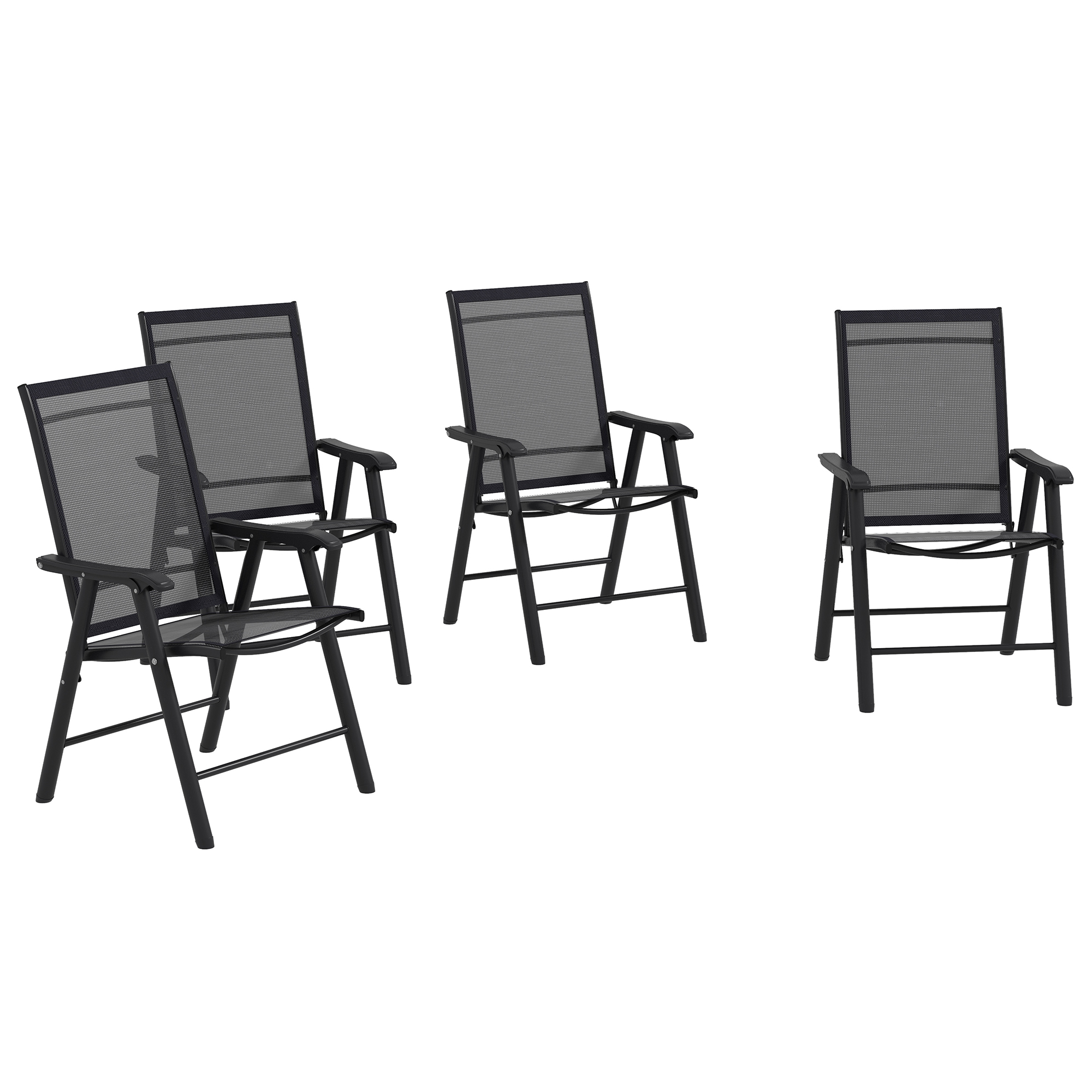 Set of Four Folding Garden Chairs - Light Brown (Drop Shipping Only, Not for Amazon)