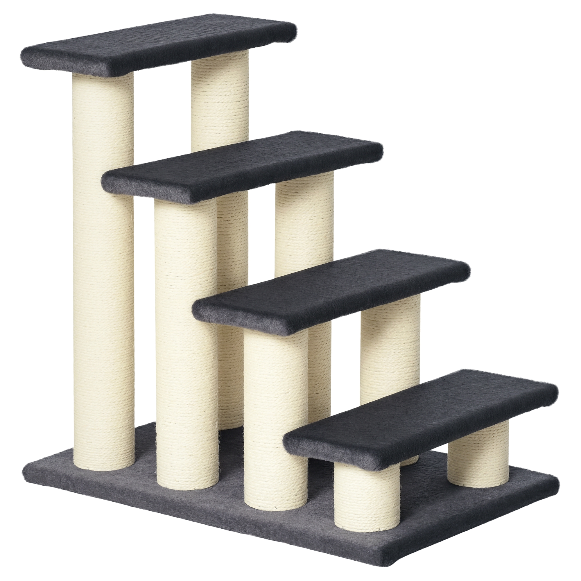 Cat Tree with 4 Steps for High Beds w/ Sisal Scratching Post (Drop Shipping Only, Not for Amazon)