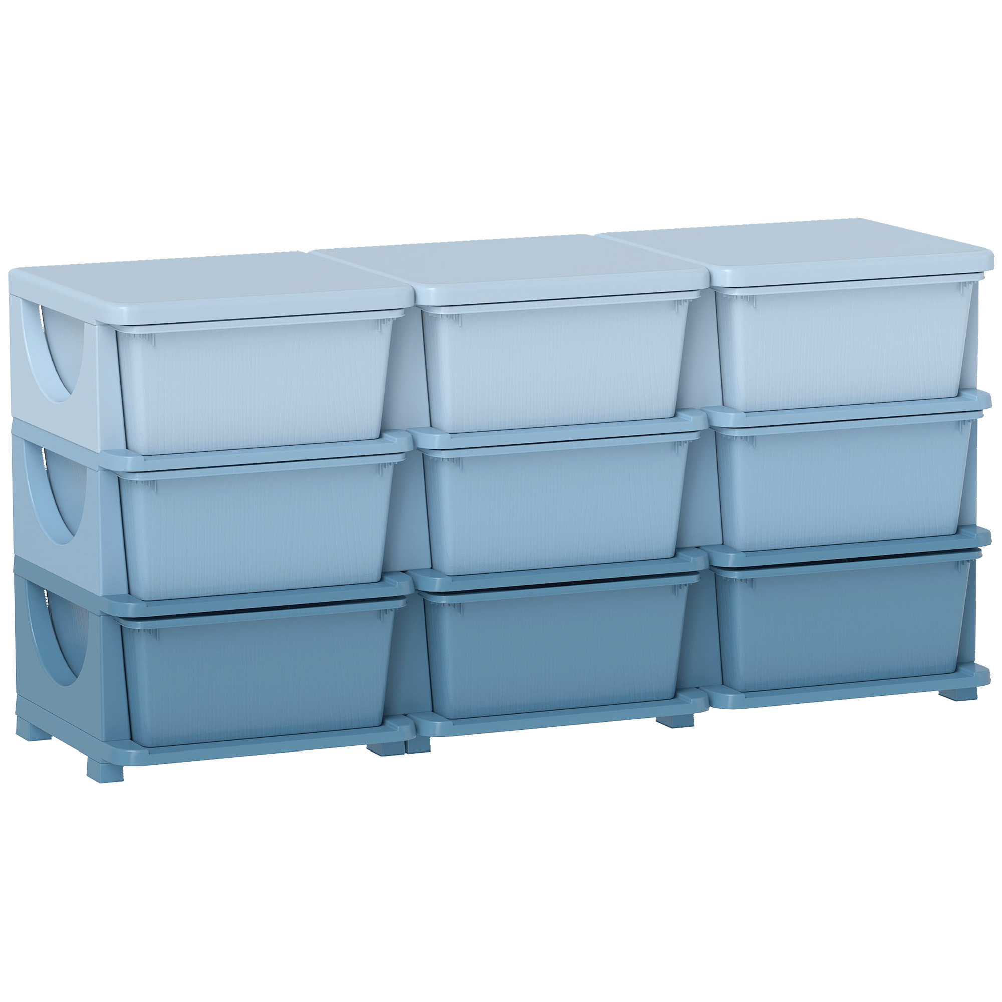 Kids Storage Unit, with Nine Drawers - Pink (Drop Shipping Only, Not for Amazon)