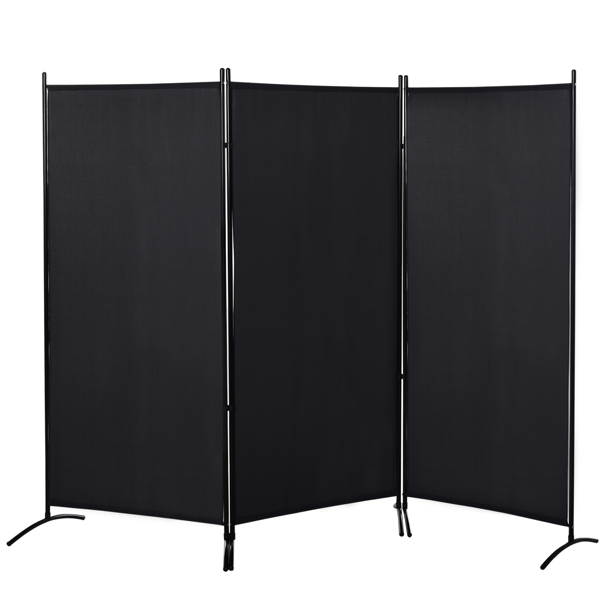 6' 3 Panel Room Divider, Indoor Privacy Screen for Home, Light Gray (Drop Shipping Only, Not for Amazon)
