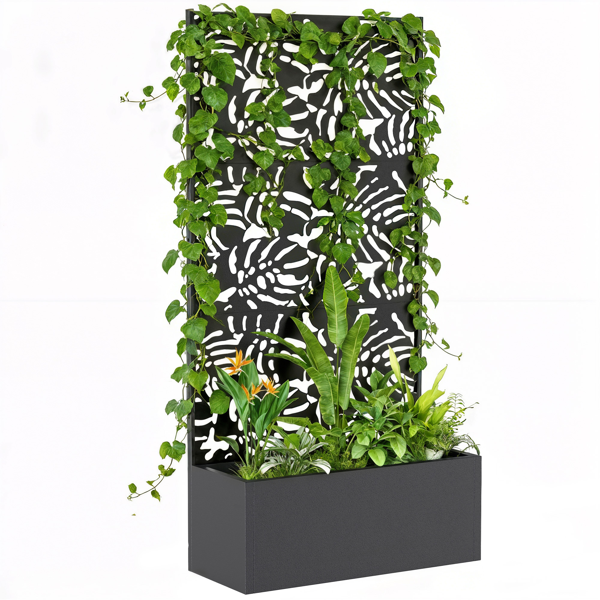 Metal Planter Box with Trellis, 71