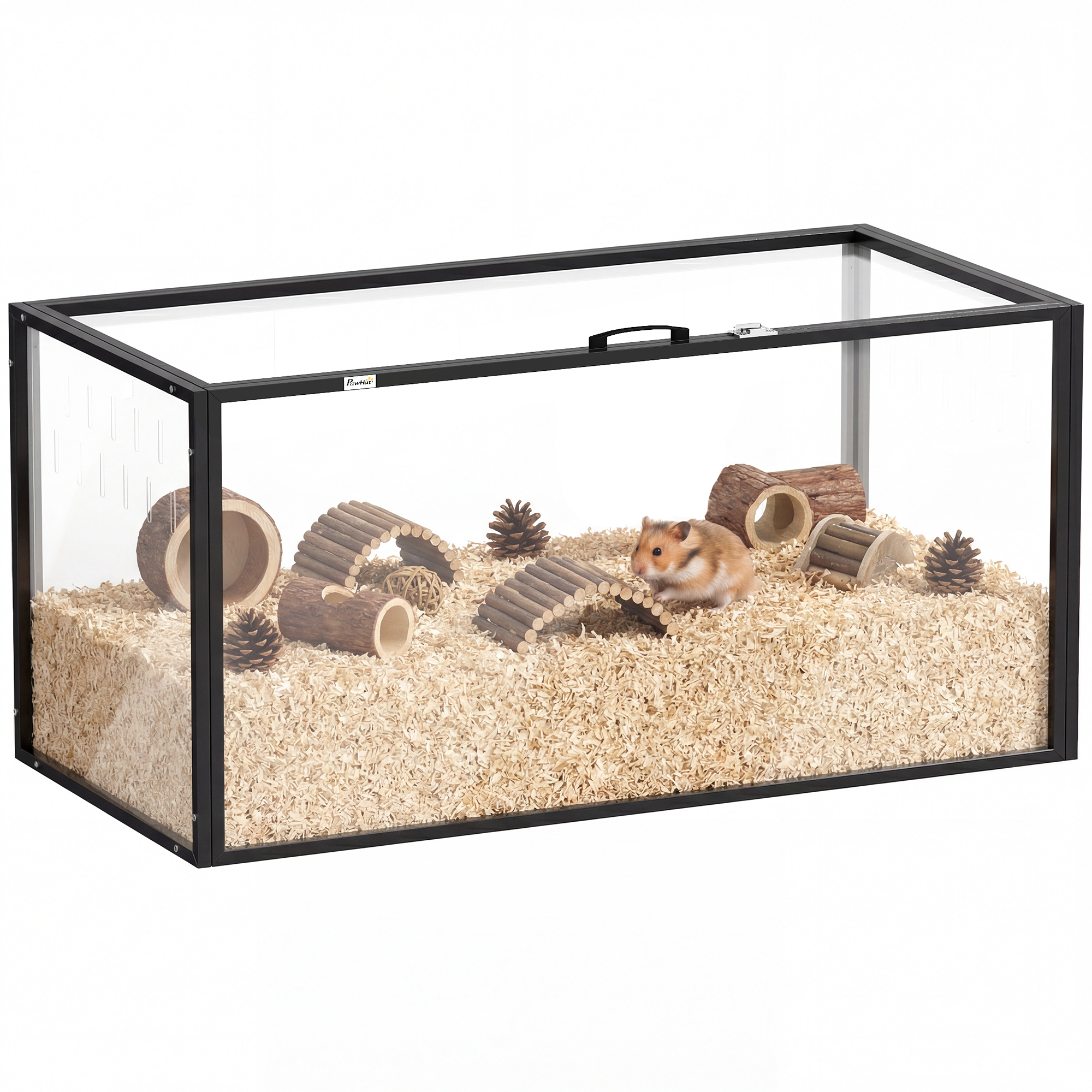 Large Acrylic Hamster Cage, Chewproof Guinea Pig Cage with Openable Top, for Hedgehog, Dwarf Hamster, Rat (Drop Shipping Only, Not for Amazon)