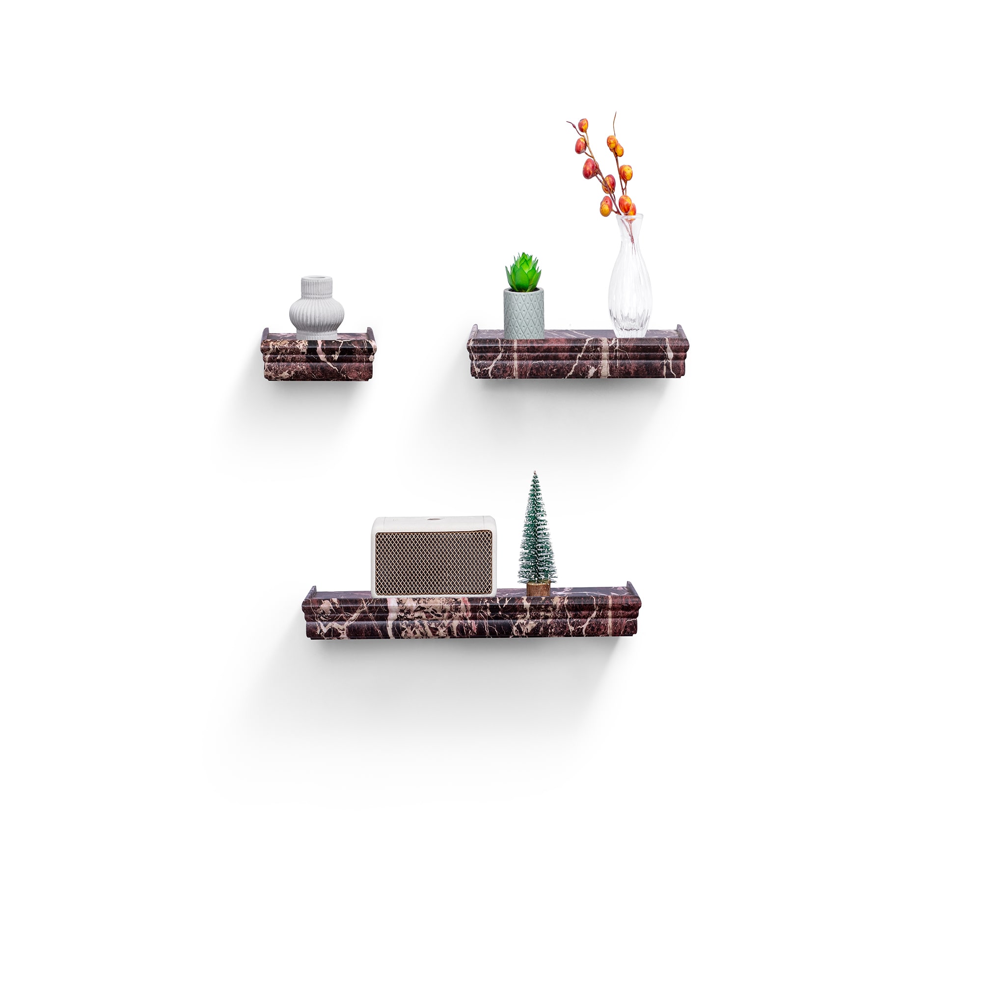 3-Piece Floating Wall Shelves, 17.91