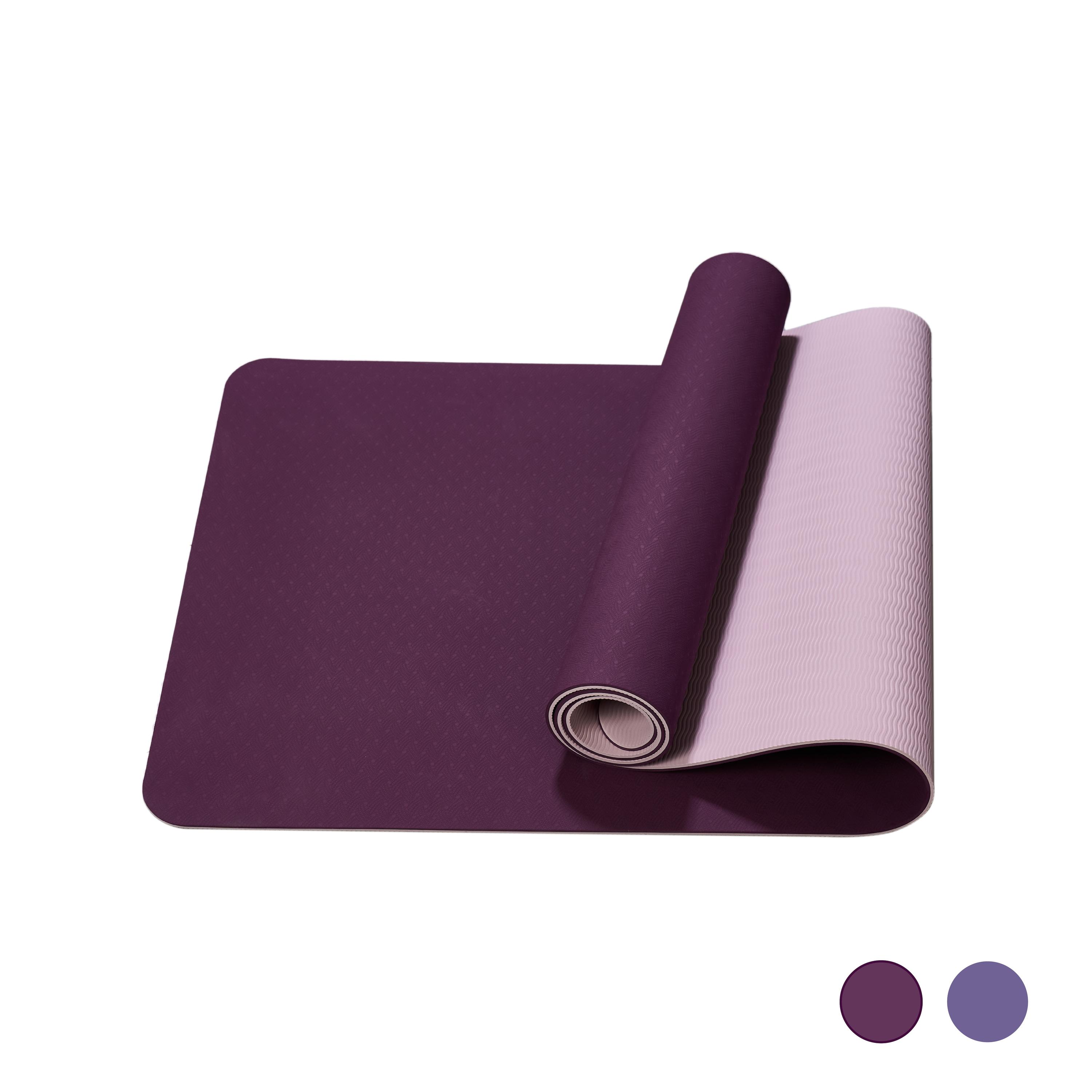 Yoga Mat, Exercise Yoga Mat with Non-Slip Design, Professional TPE Exericise Mat, 72