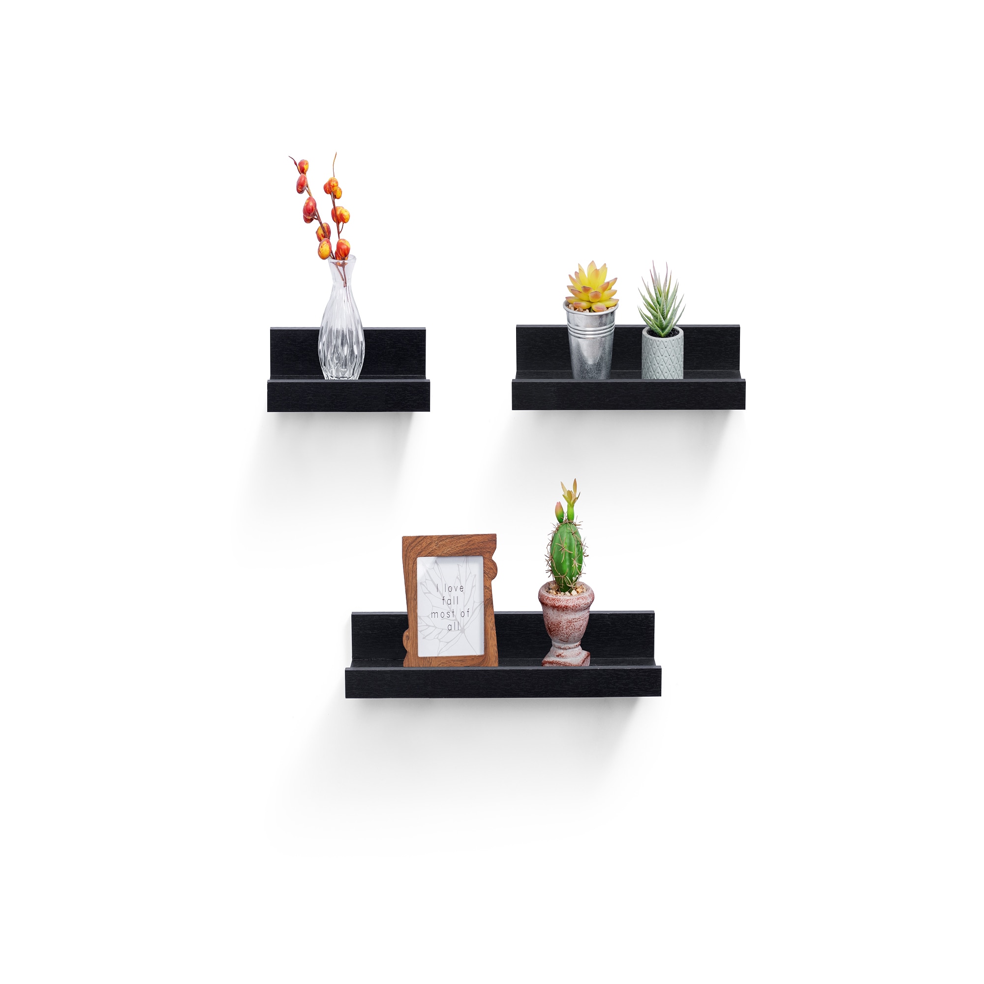 3-Piece Floating Wall Shelves, 18.11