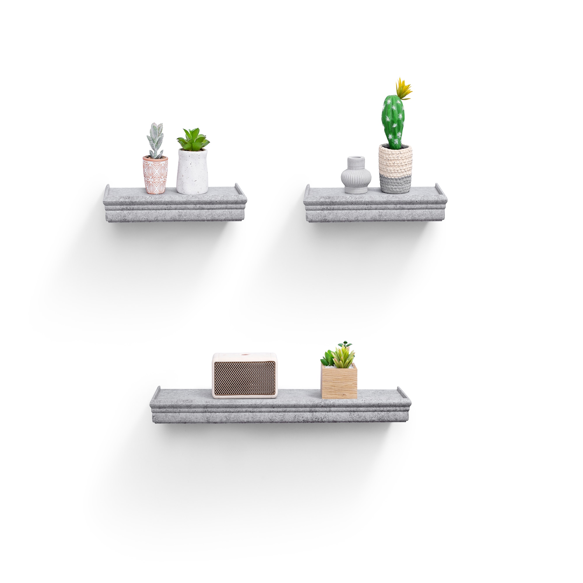 3-Piece Floating Wall Shelves, 23.62