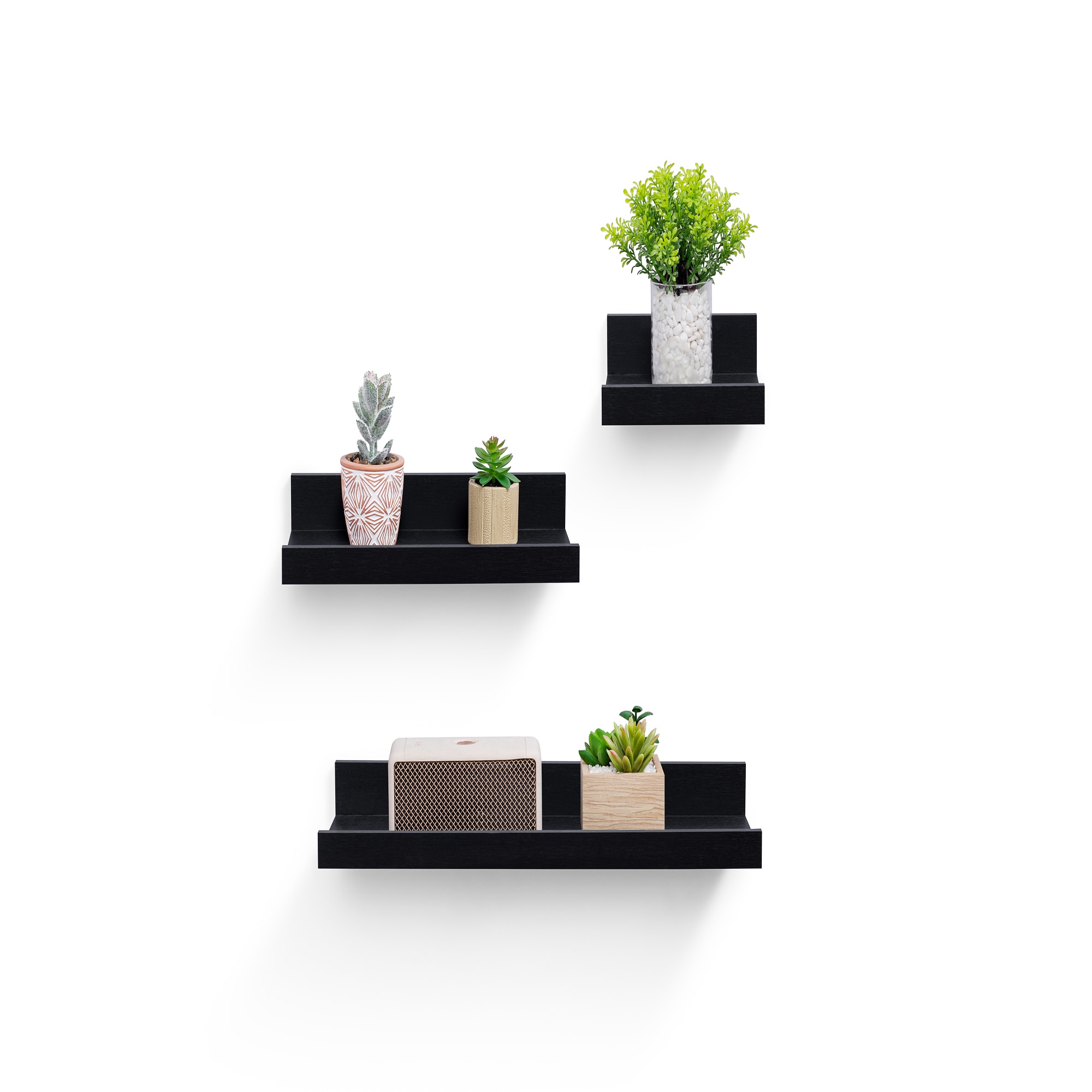 3-Piece Floating Wall Shelves, 15.75