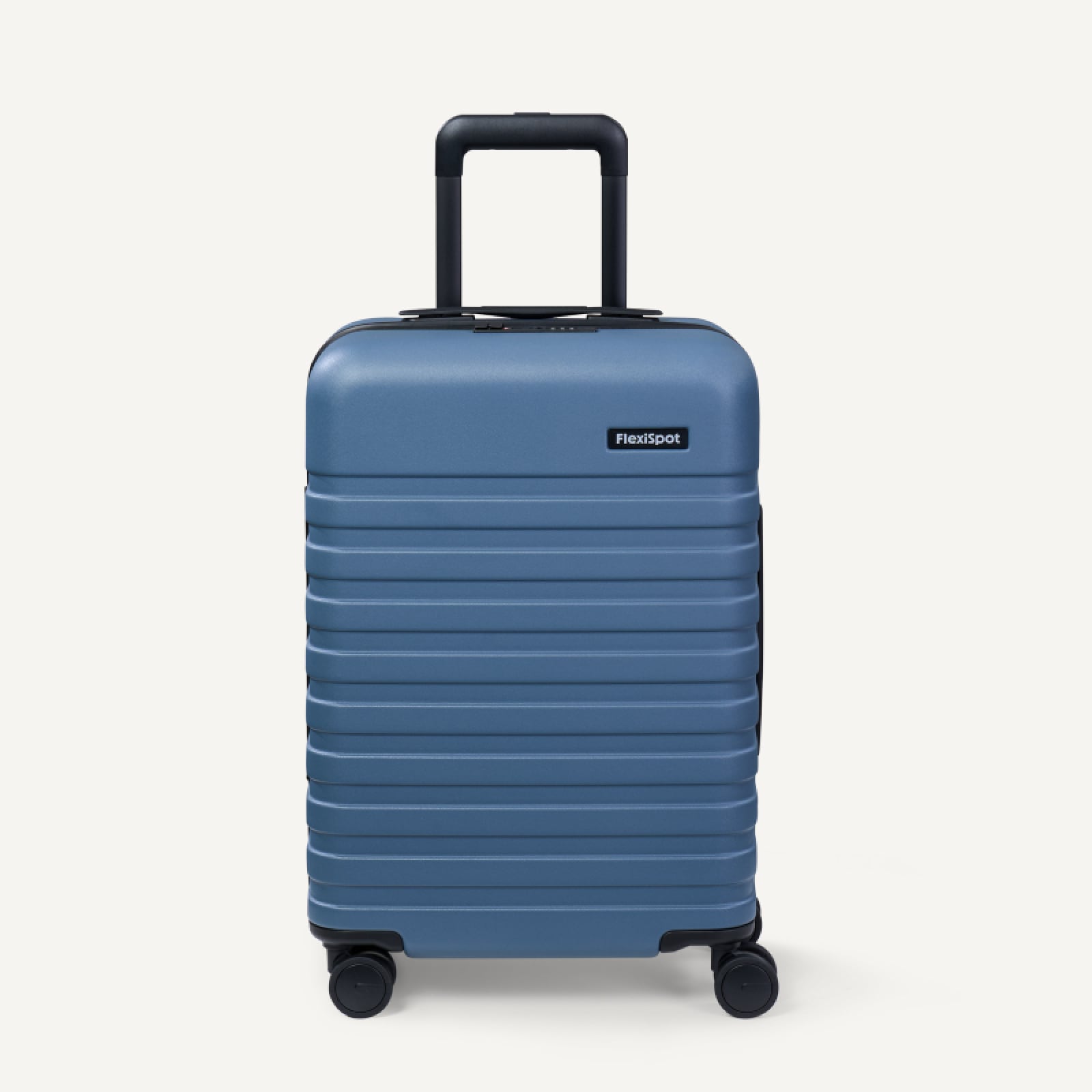 FlexiSpot PC Hardside Expandable Luggage with Spinner Wheels, Blue, 20-Inch