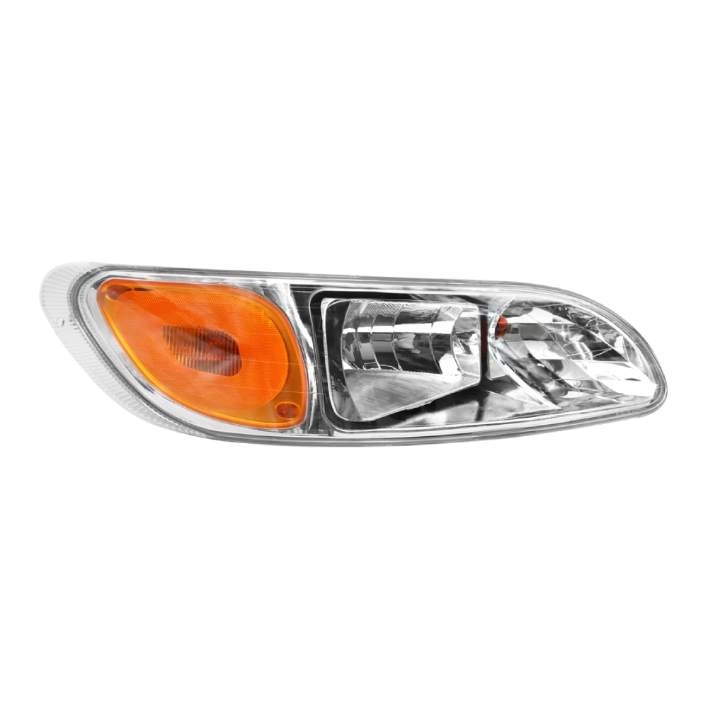 Halogen Headlights Assembly Compatible With 2005-2016 Peterbilt 337/386/387 With Turn Signal, Right/Passenger Side, White