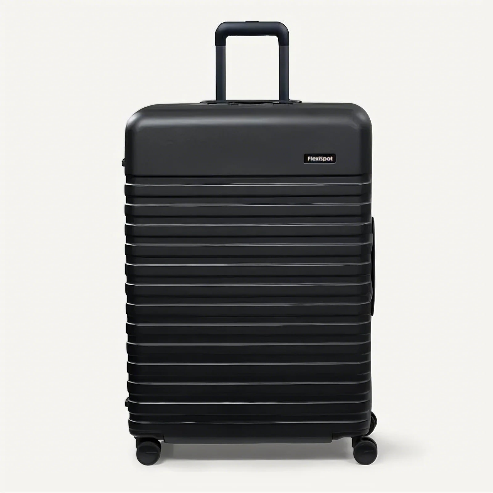 FlexiSpot PC Hardside Expandable Luggage with Spinner Wheels, Black, 28-Inch