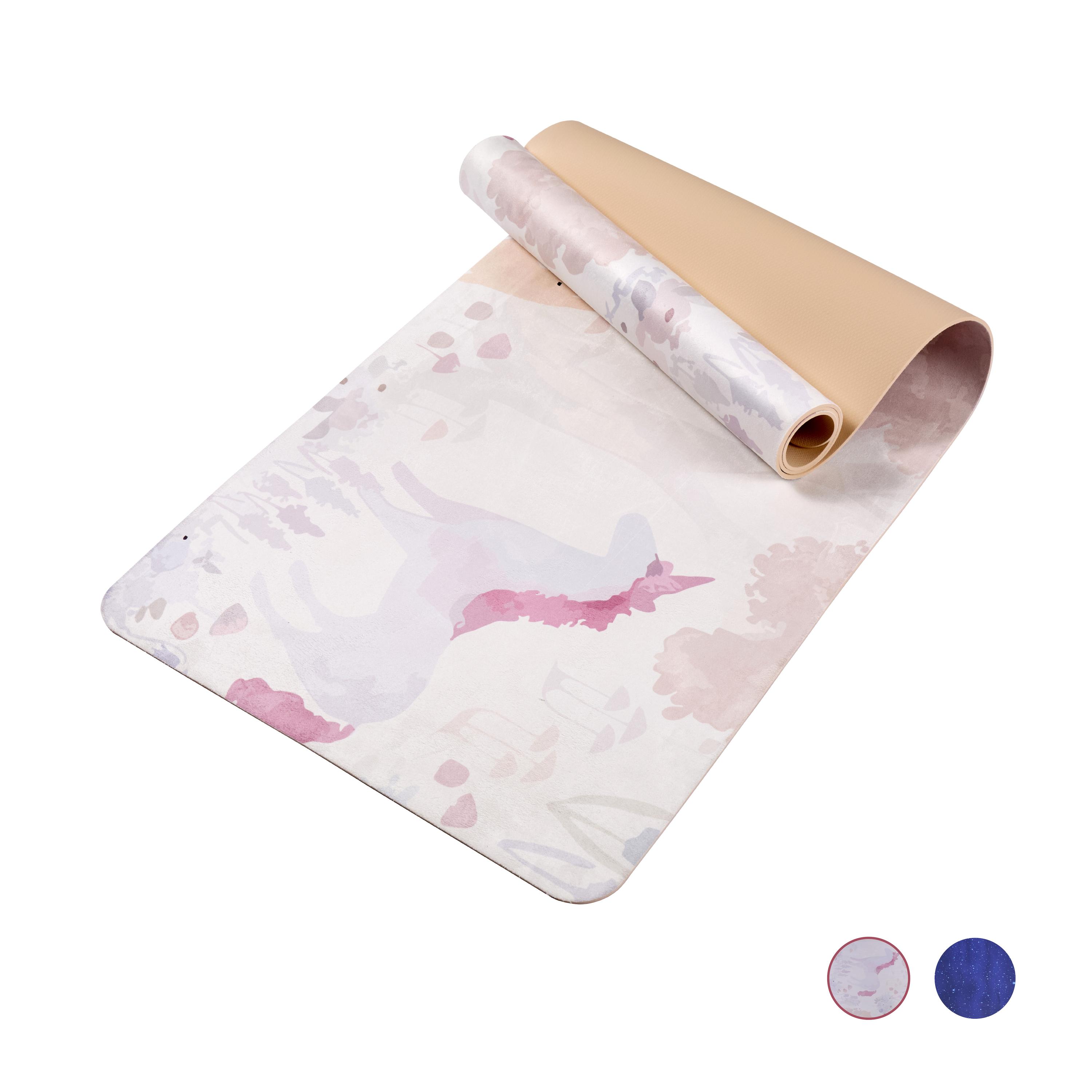 Yoga Mat, Exercise Yoga Mat Print with Non-Slip Design, Professional TPE Exericise Mat, 72