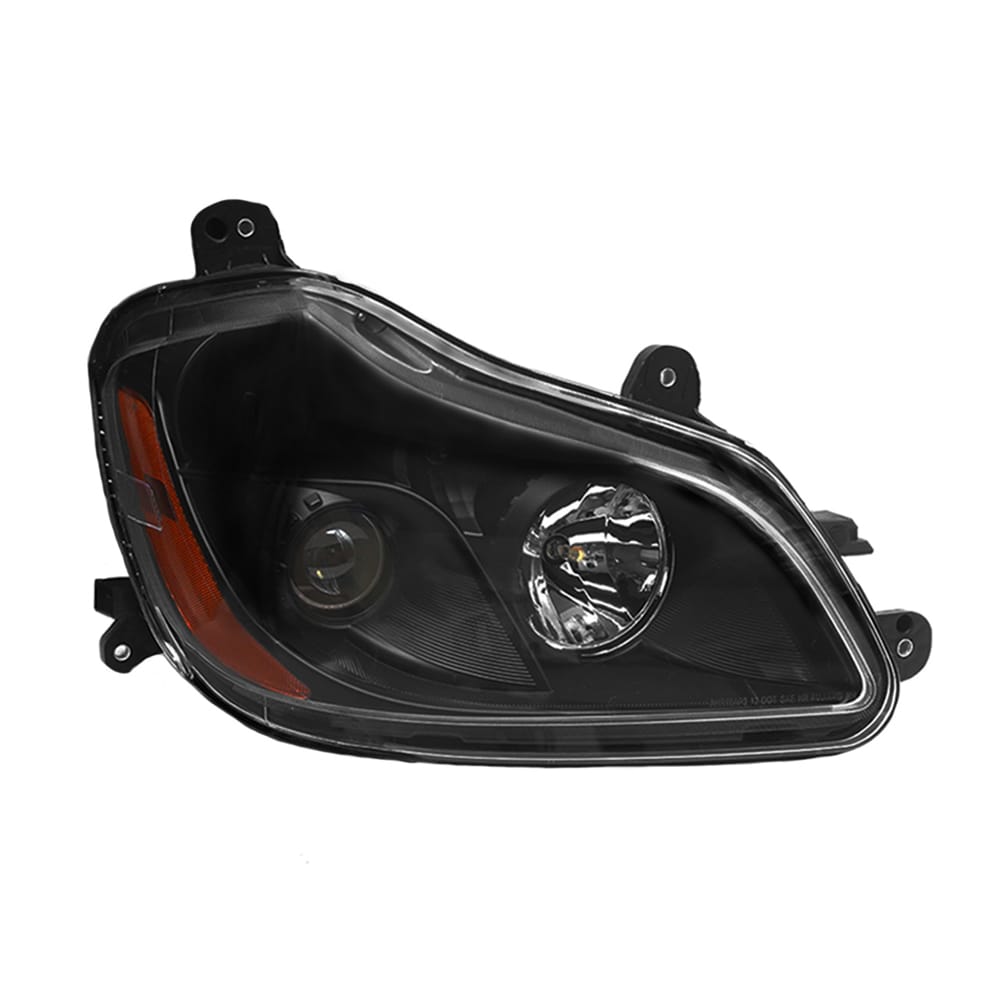 Headlight Assembly Fit for Kenworth T680 2013-2021, Headlights Headlamps, Right/Passenger Side(Black)