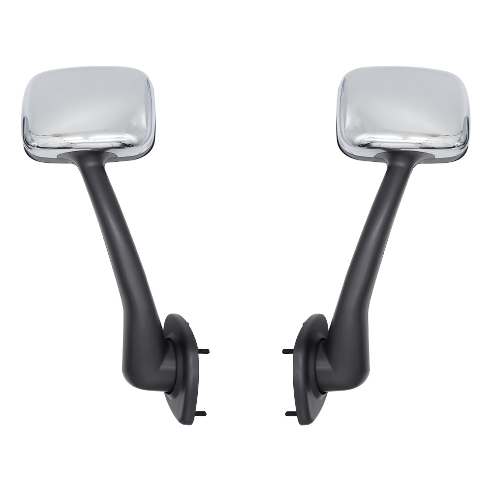 2PCS Hood Mirror Fit for Freightliner Cascadia 2008-2017, Pair Hood Mirrors Kit Trucks Driver Left and Passenger Side Pair (Chrome Cover)