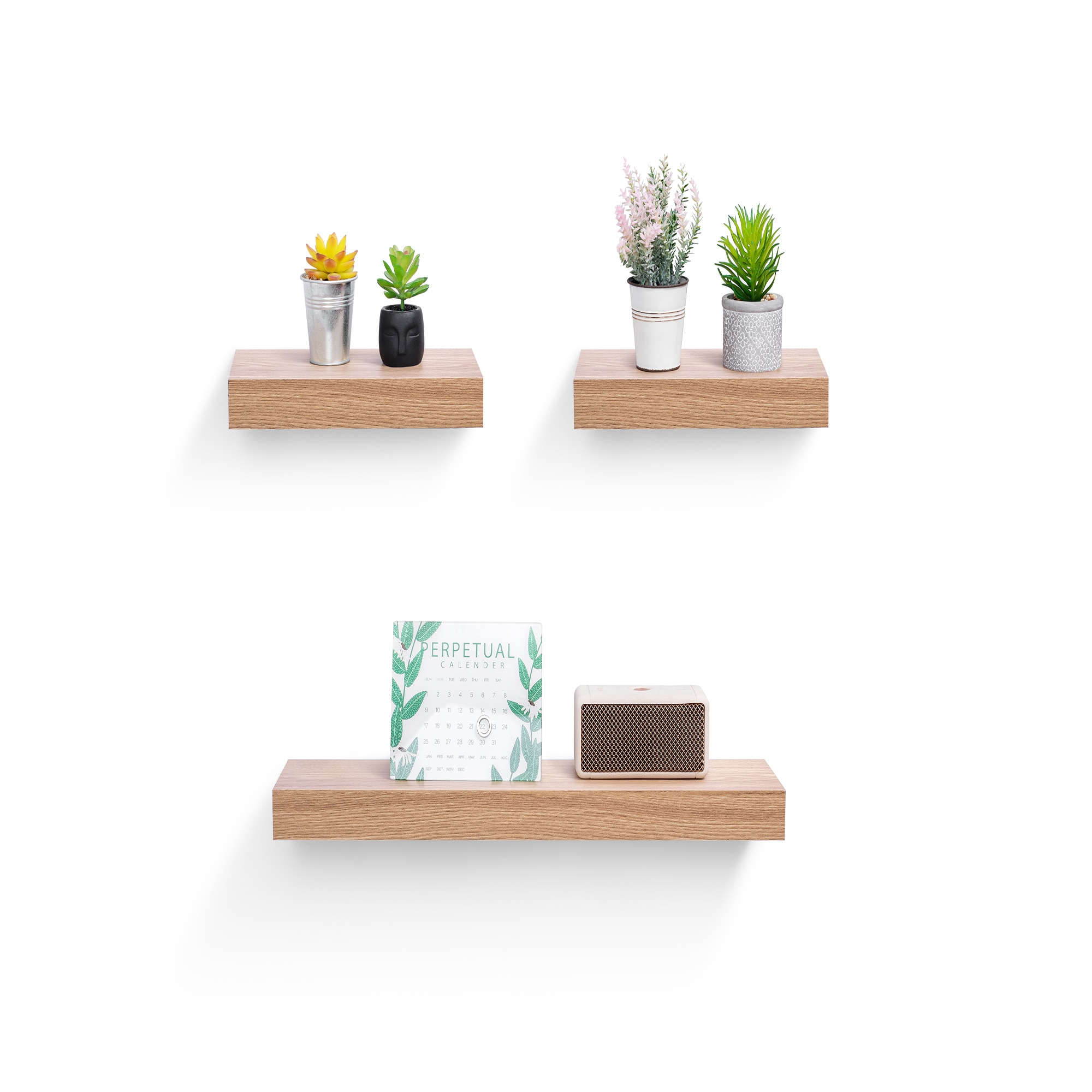 3-Piece Floating Wall Shelves, 23.62