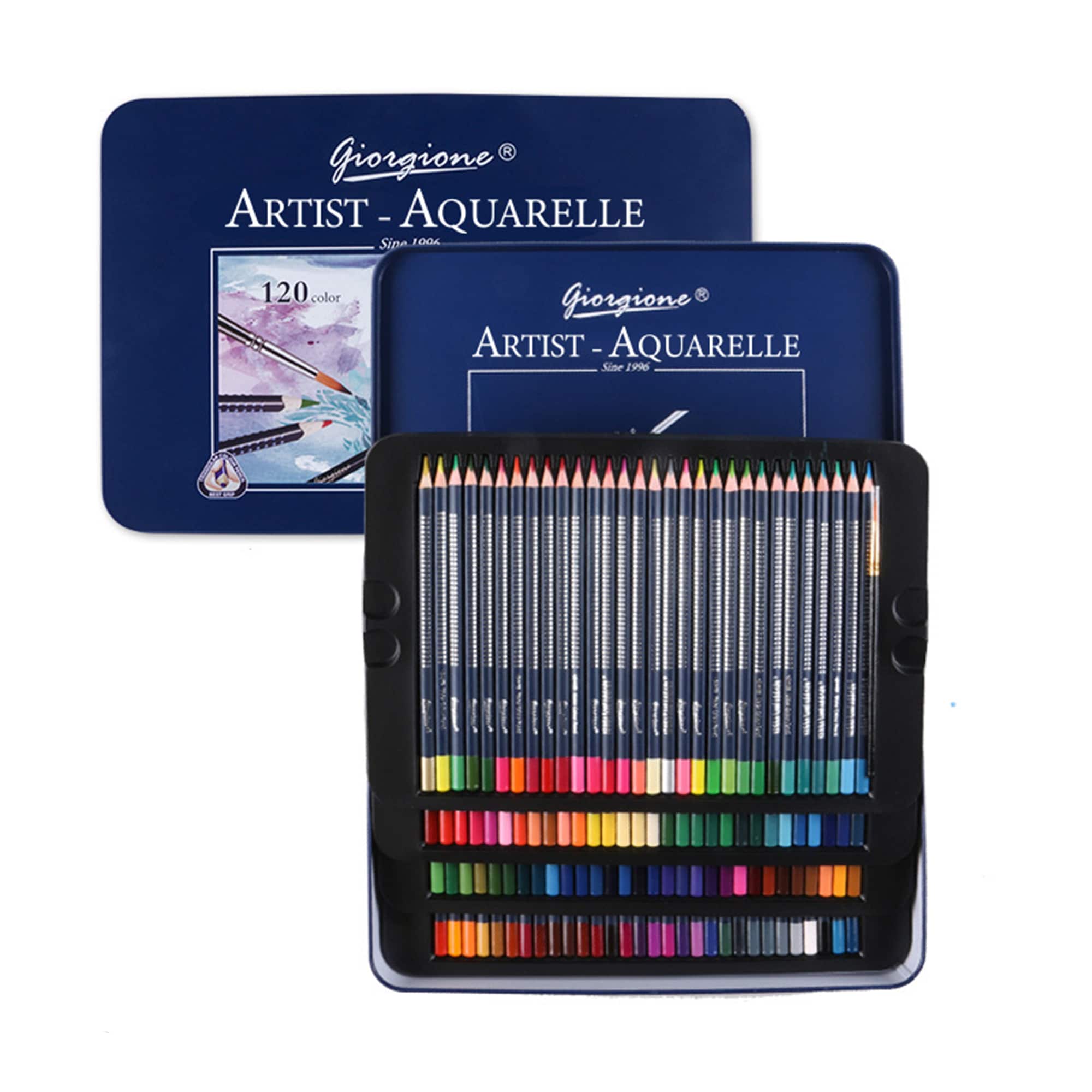 120-Color Artist Colored Pencils Set For Adult Coloring Books, Soft Core, Professional Numbered Art Drawing Pencils For Sketching Shading Blending Cra