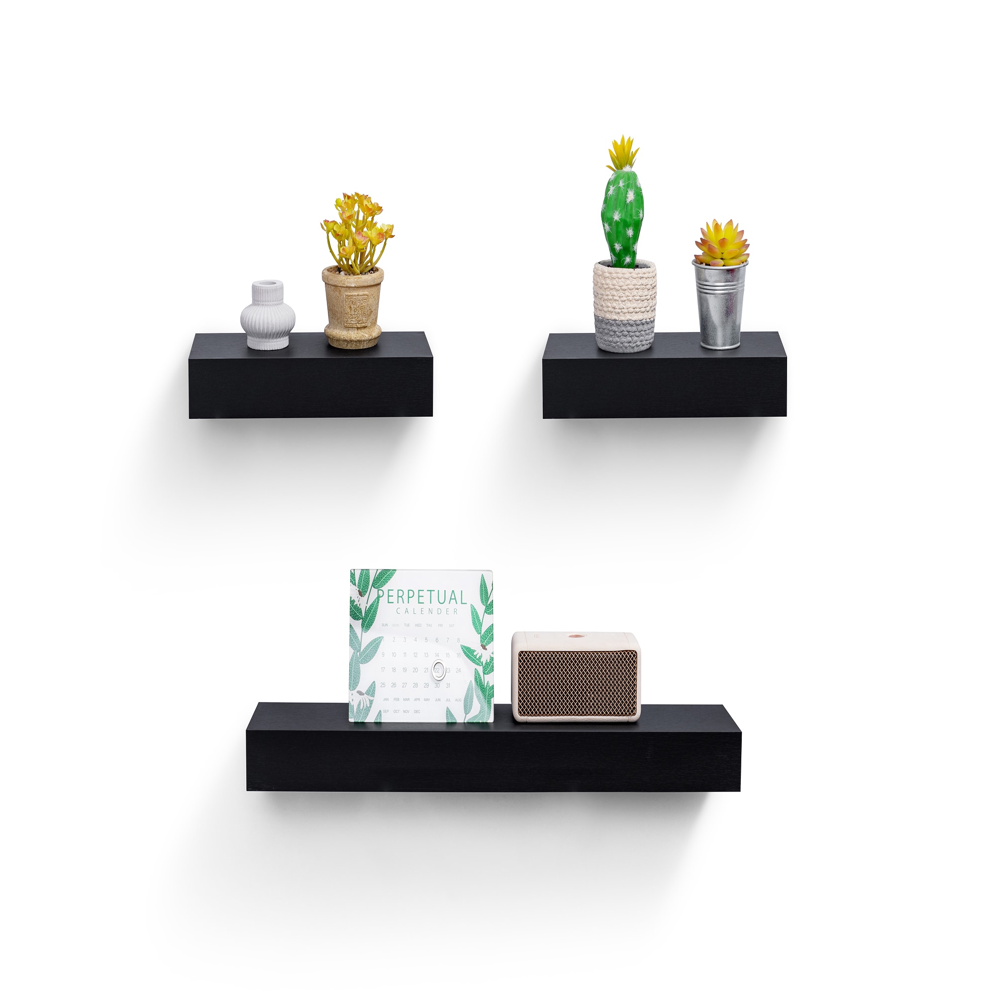 3-Piece Floating Wall Shelves, 23.62