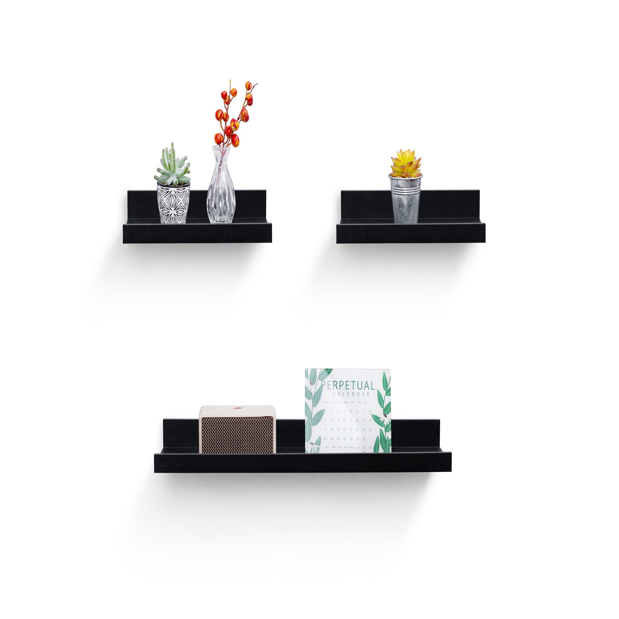 3-Piece Floating Wall Shelves, 23.62