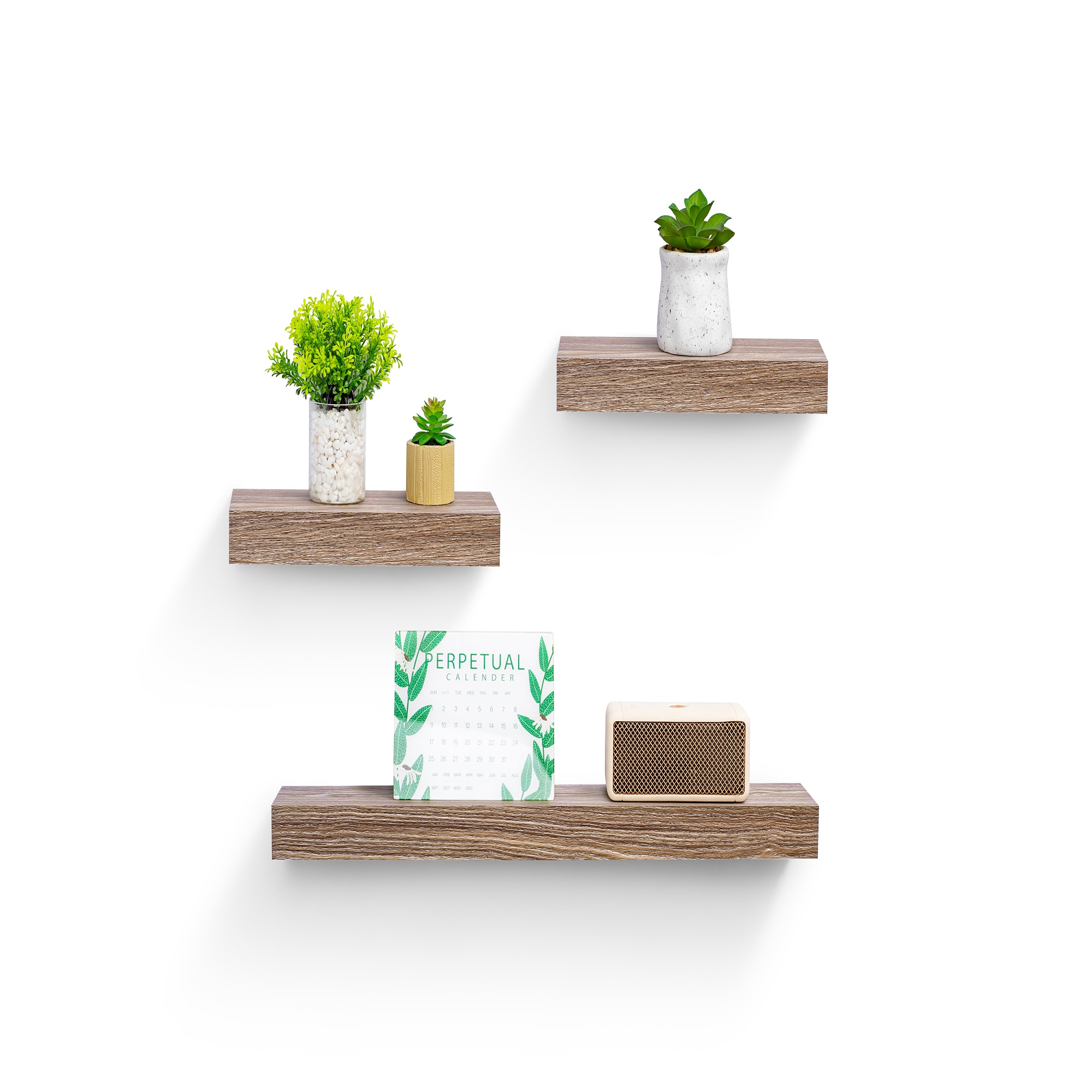 3-Piece Floating Wall Shelves, 23.62