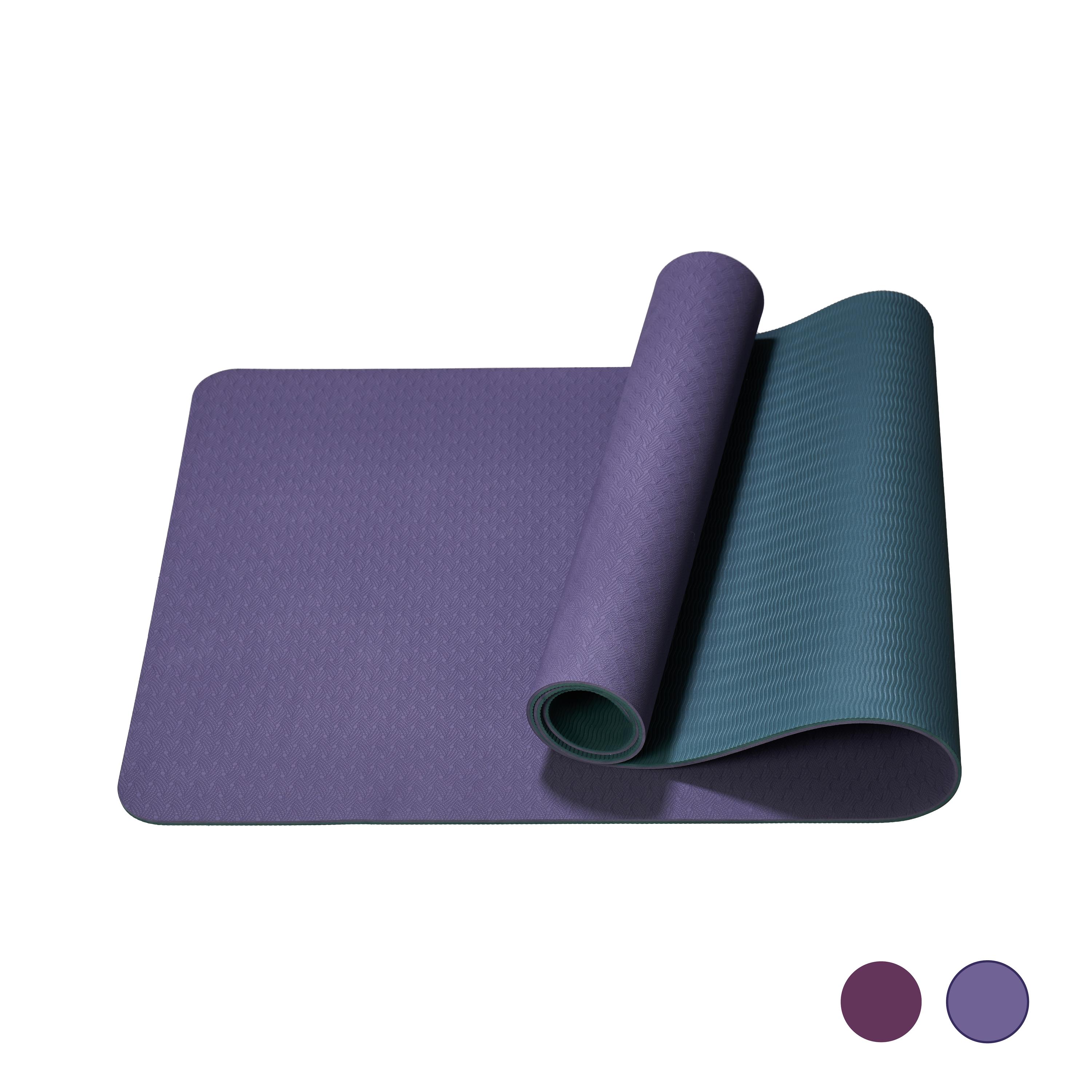Yoga Mat, Exercise Yoga Mat with Non-Slip Design, Professional TPE Exericise Mat, 72