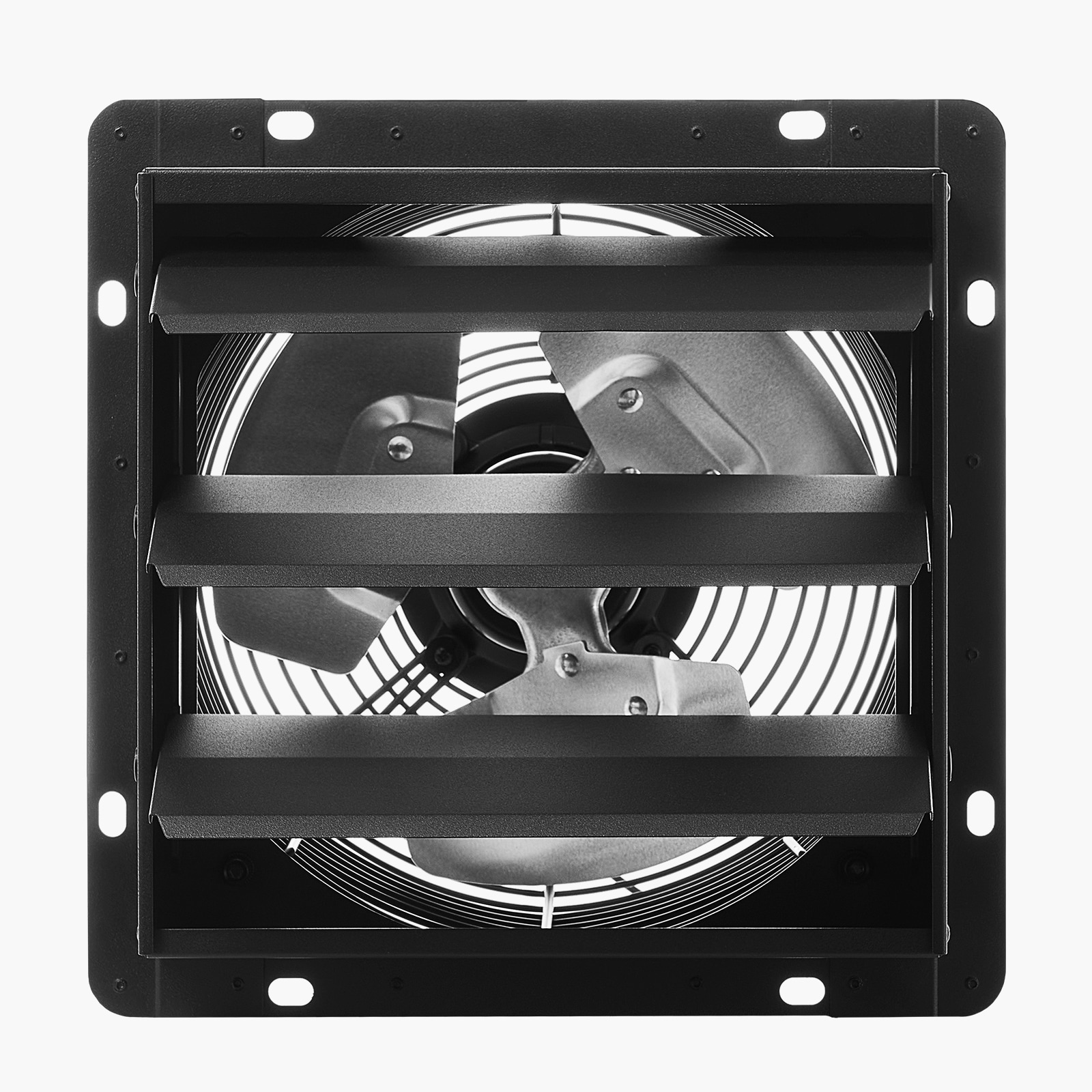 12 inch Shutter Exhaust Fan, Wall Mounted Attic Vent Fan with Smart Programming Variable Speed Temperature Control, 1500 CFM,EC Motor,Timer, for Shed,
