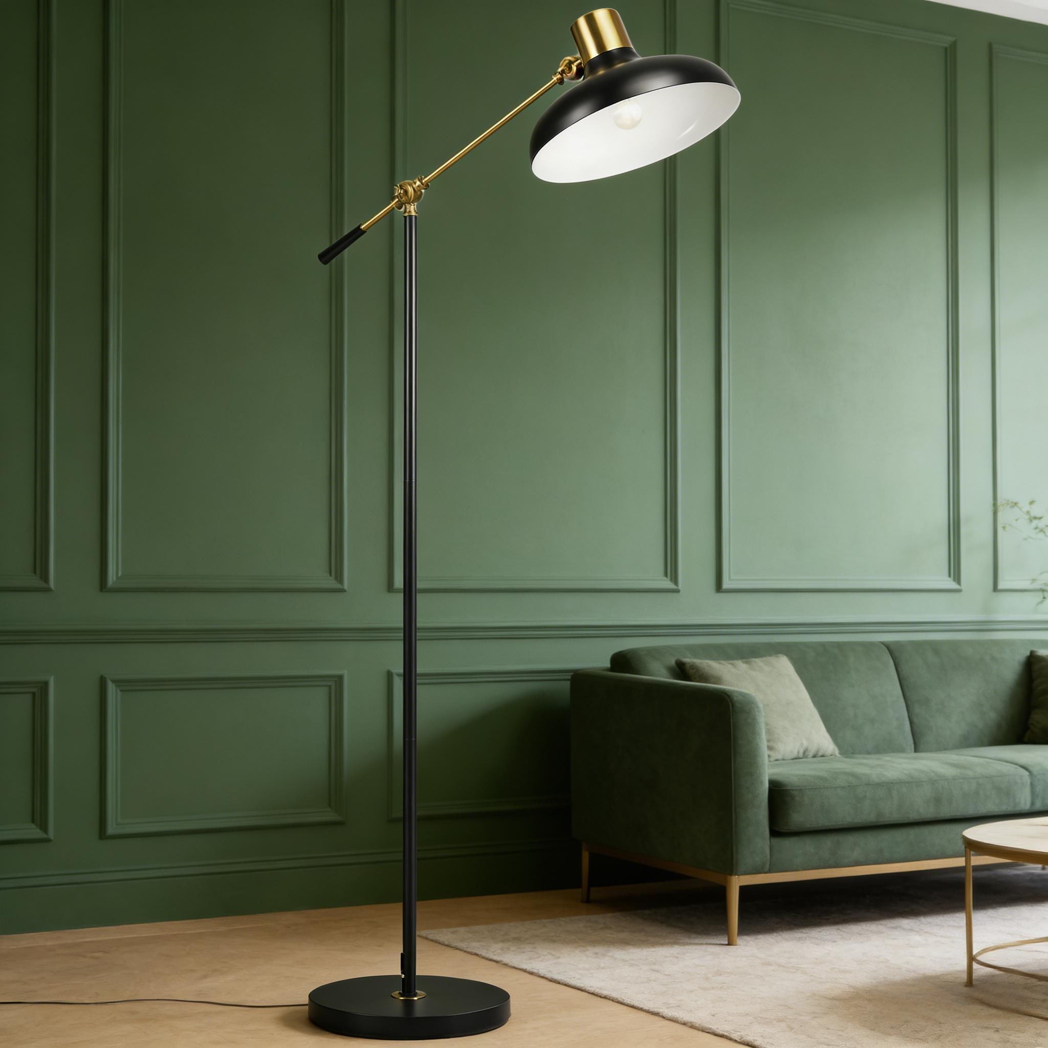 Adjustable Floor Lamps for Living Room, Standing Lamp for Bedroom with Balance Arm