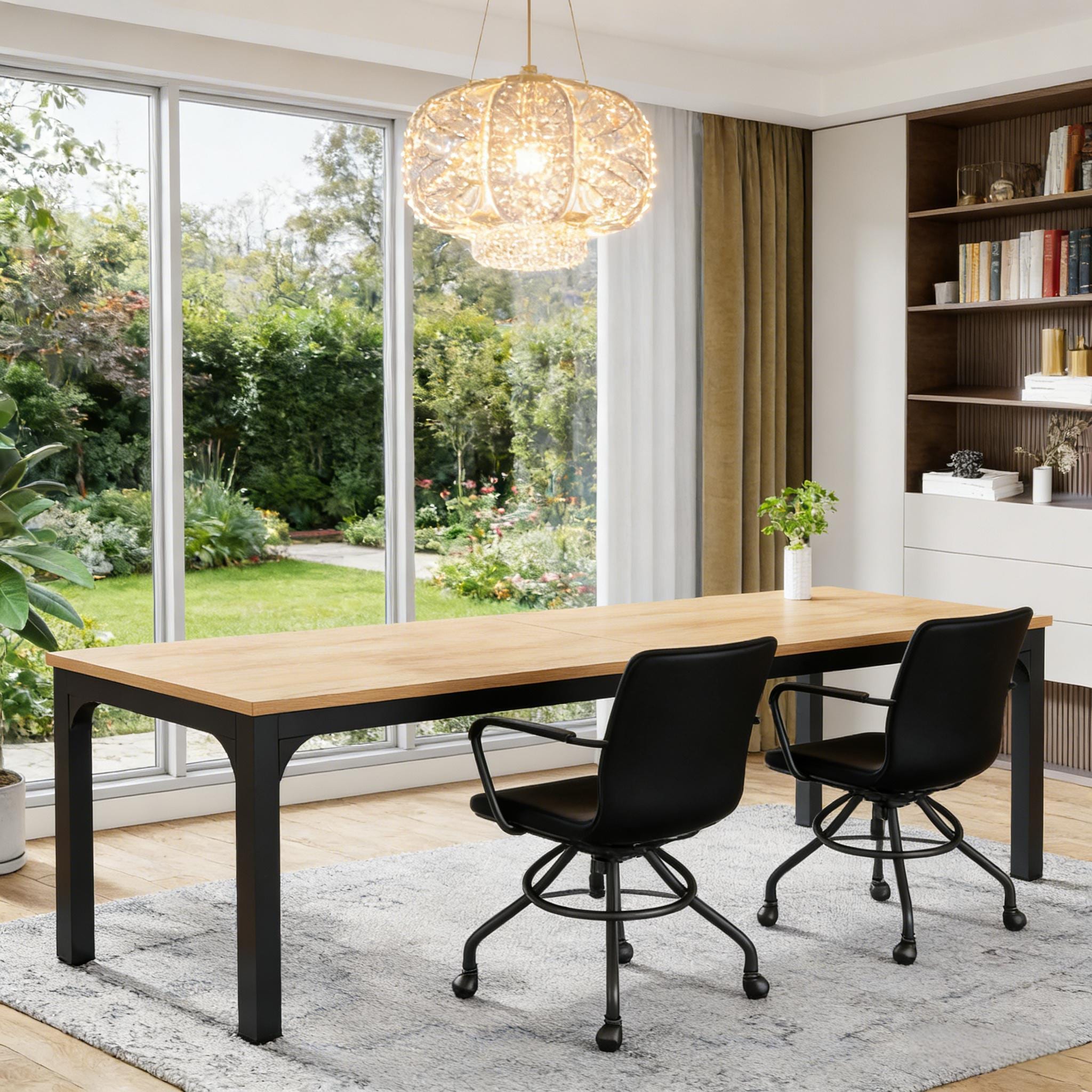 Extra Long Computer Desk, Rectangle Executive Desk Conference Table