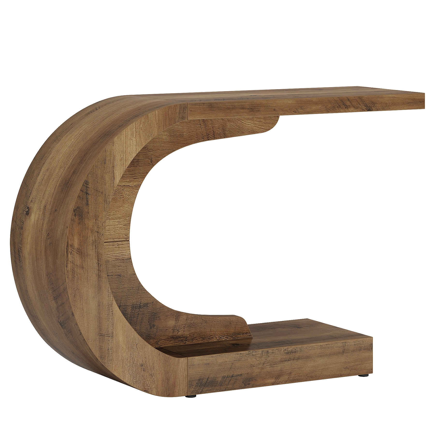 Console Table, C-Shaped Modern Accent Table Hallway Table