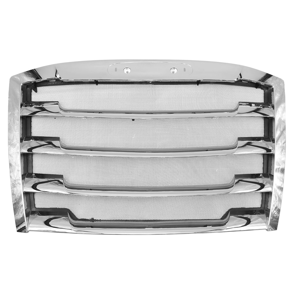 Chrome Grille fit for 2018+ Freightliner Cascadia, With Bug Screen, Chrome Plated