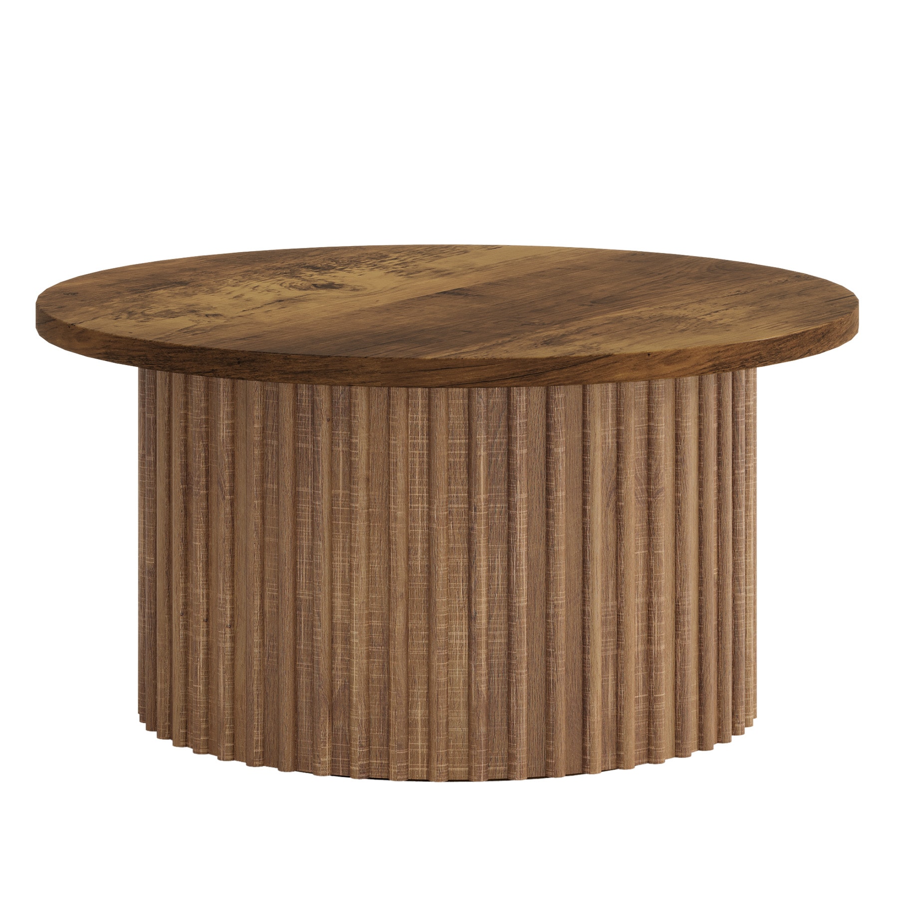 Coffee Table, Farmhouse Circle Center Table Sofa Side Table