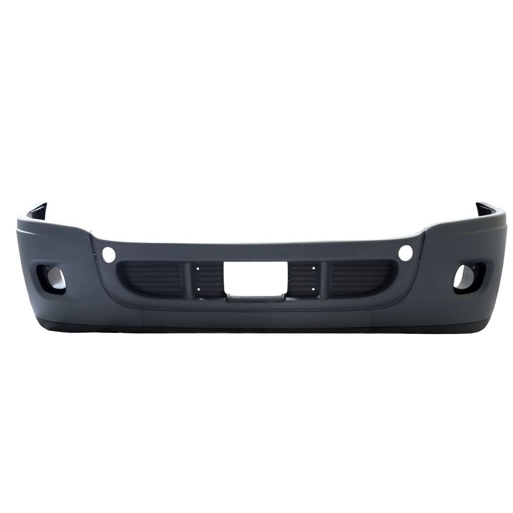 Complete Black Front Bumper With Fog Light Hole fit for 2008-2017 Freightliner Cascadia