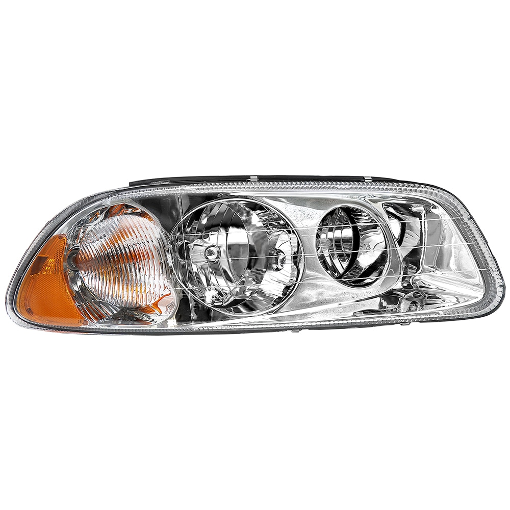 Headlight Assembly Fit for MACK GU4 GU5 GU7 CT713 GU8 CX CXN CXU CTP Semi Trucks, Chrome Headlamp Right/Passenger Side, Halogen Bulbs Included