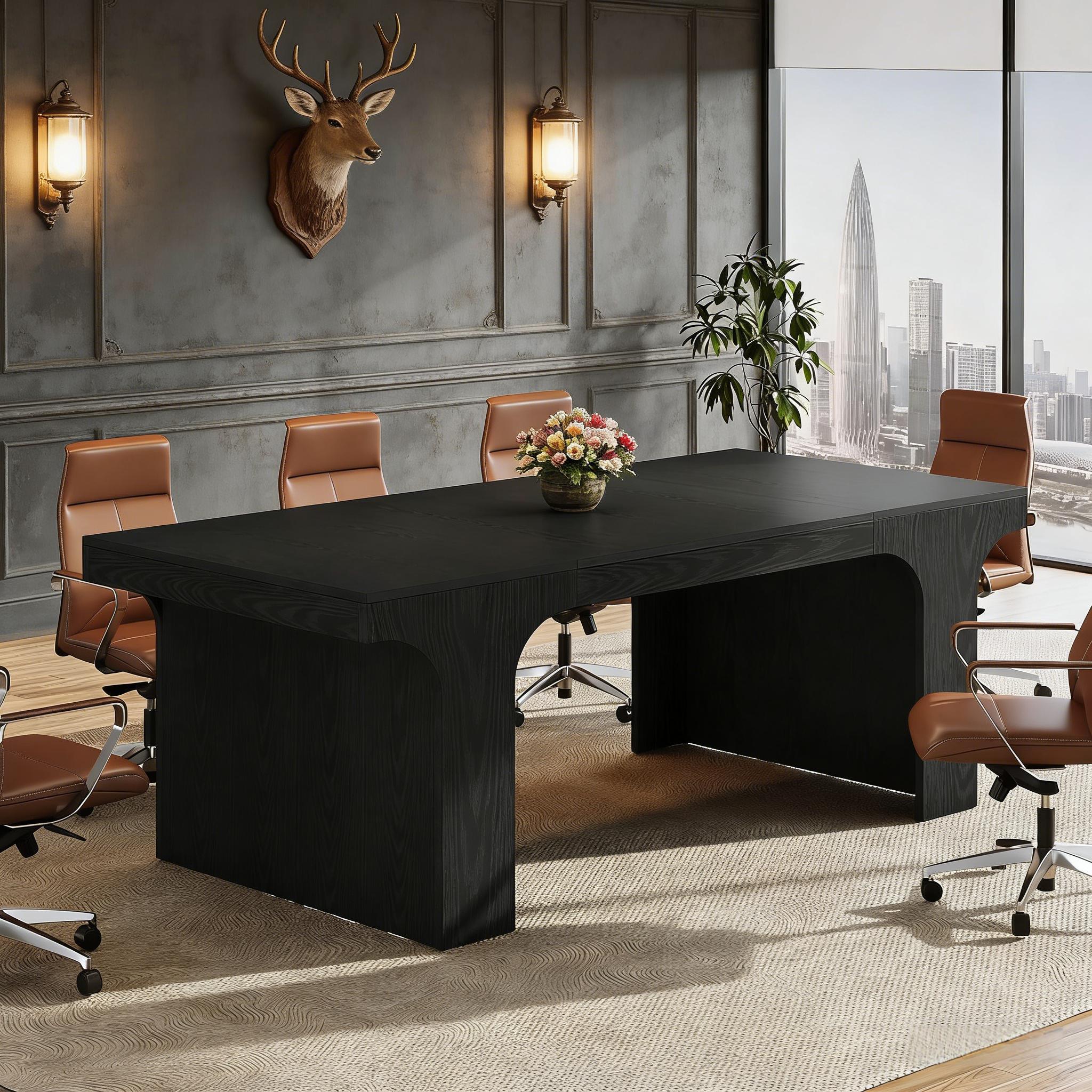 Executive Desk, Simple Computer Desk Conference Table for 6-8
