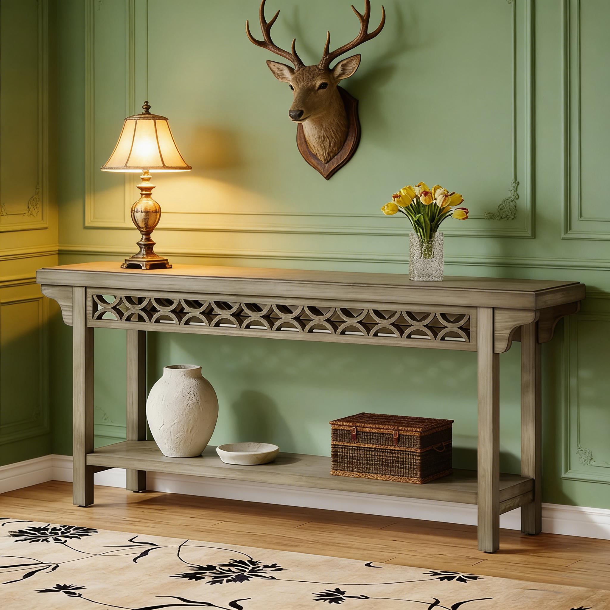 Farmhouse Console Table, 70.8
