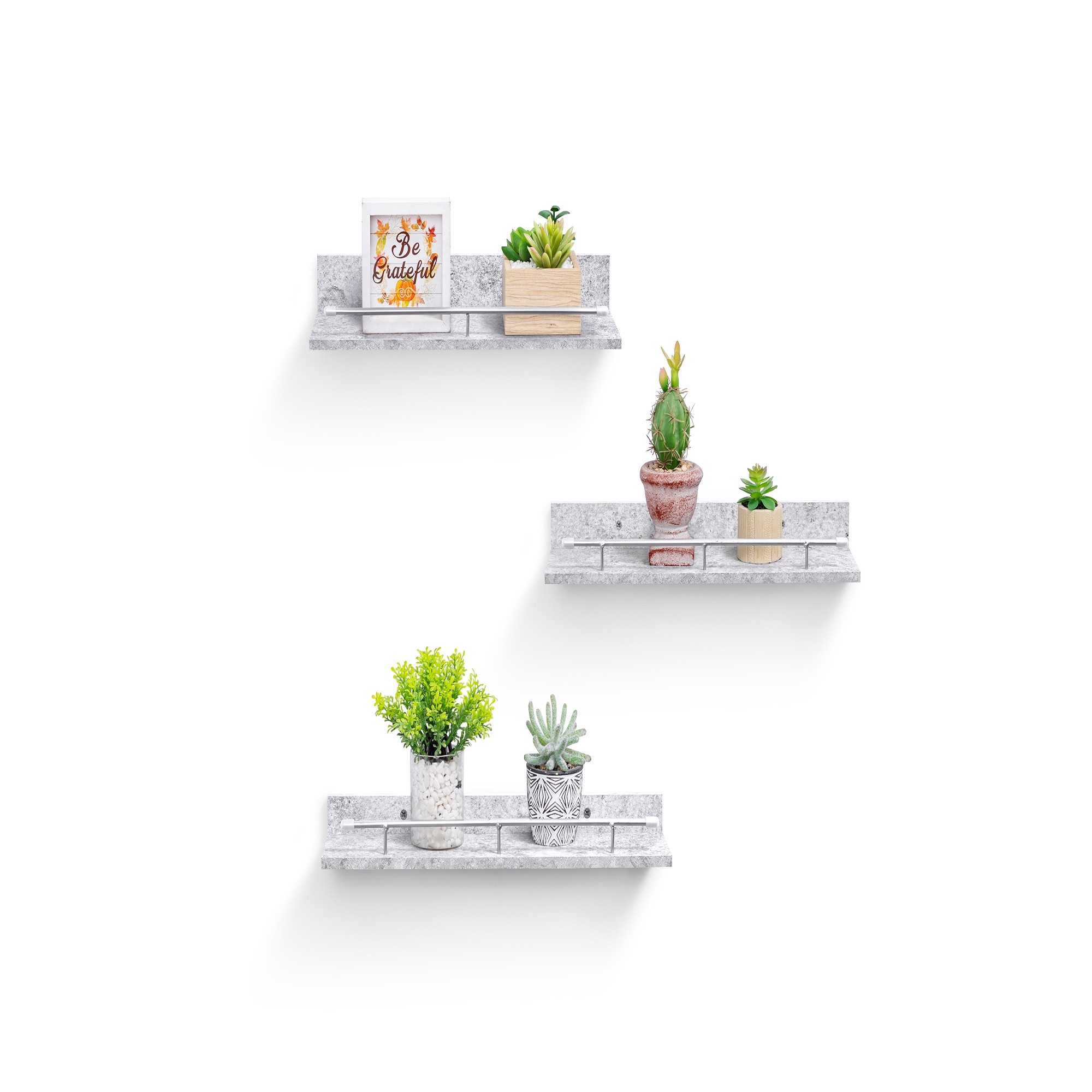 3-Piece Floating Wall Shelves, 15.75