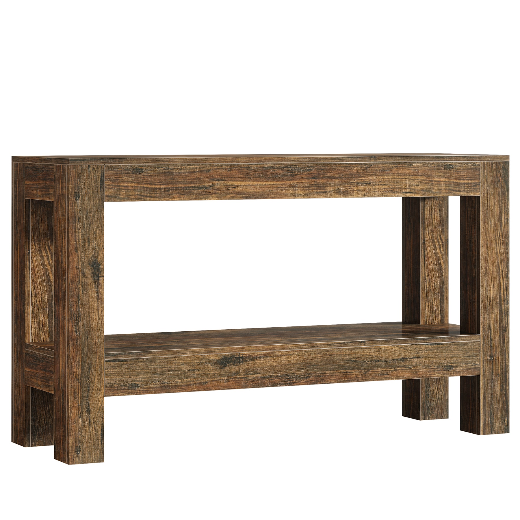Console Table, Farmhouse 2-Tier Entryway Table Sofa Table