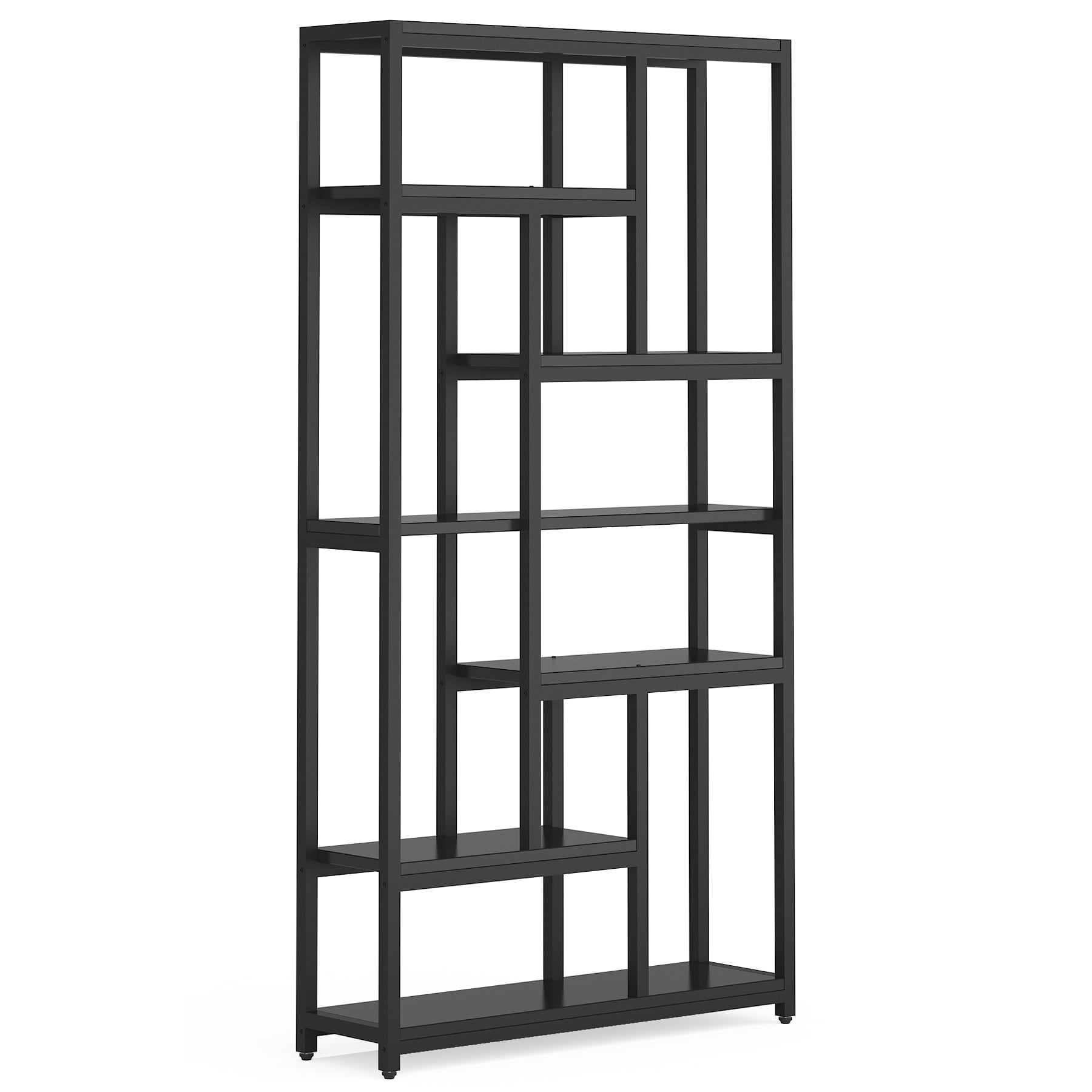 Bookshelf, 7-Tier Bookcase 10 Open Display Shelves