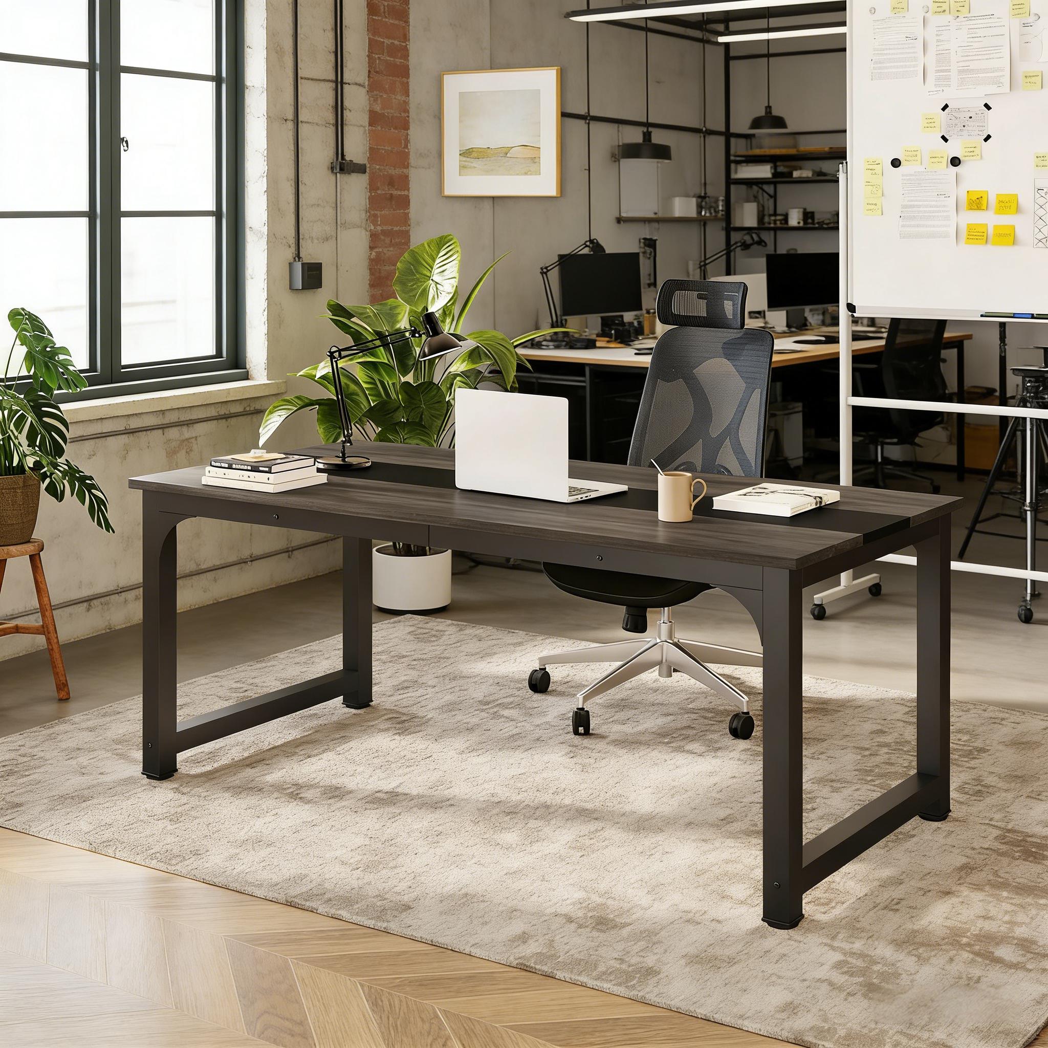 Simple Conference Table, Rectangular Meeting Table Computer Desk