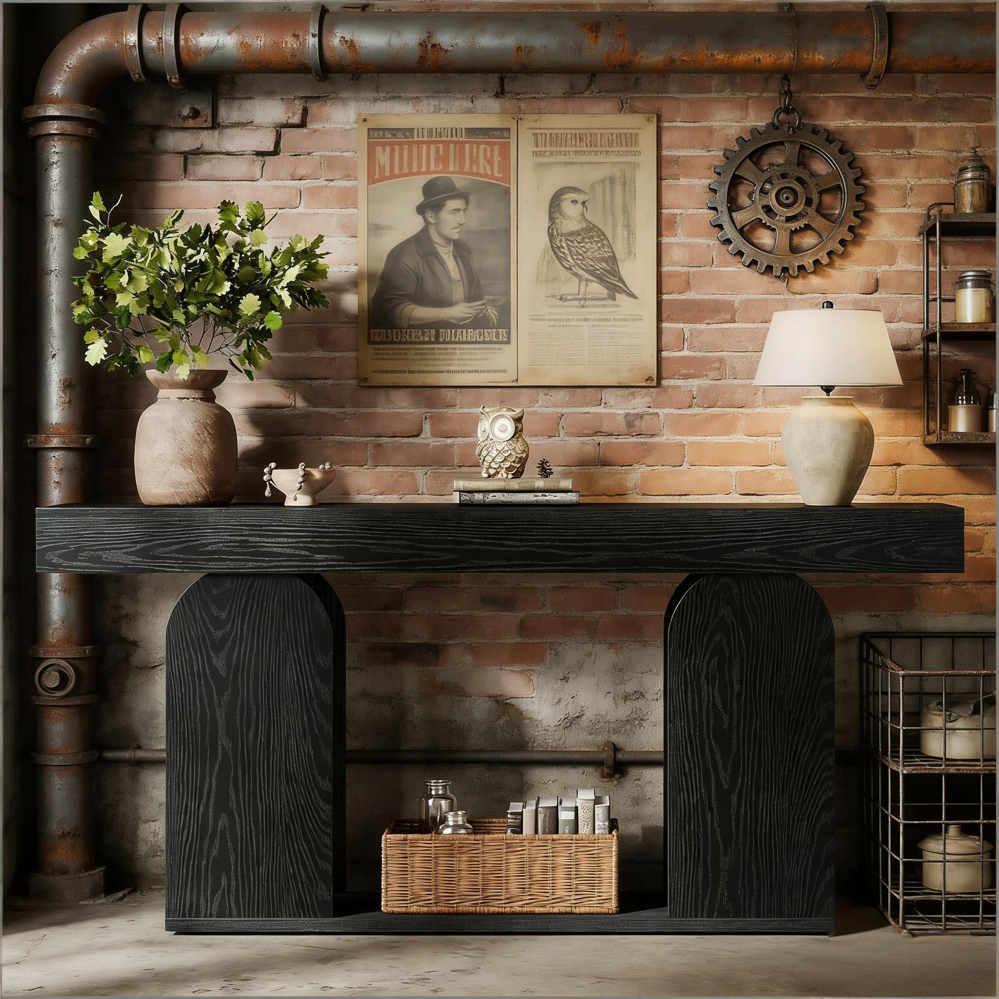 Console Table, Rustic Sofa Table Hallway Table