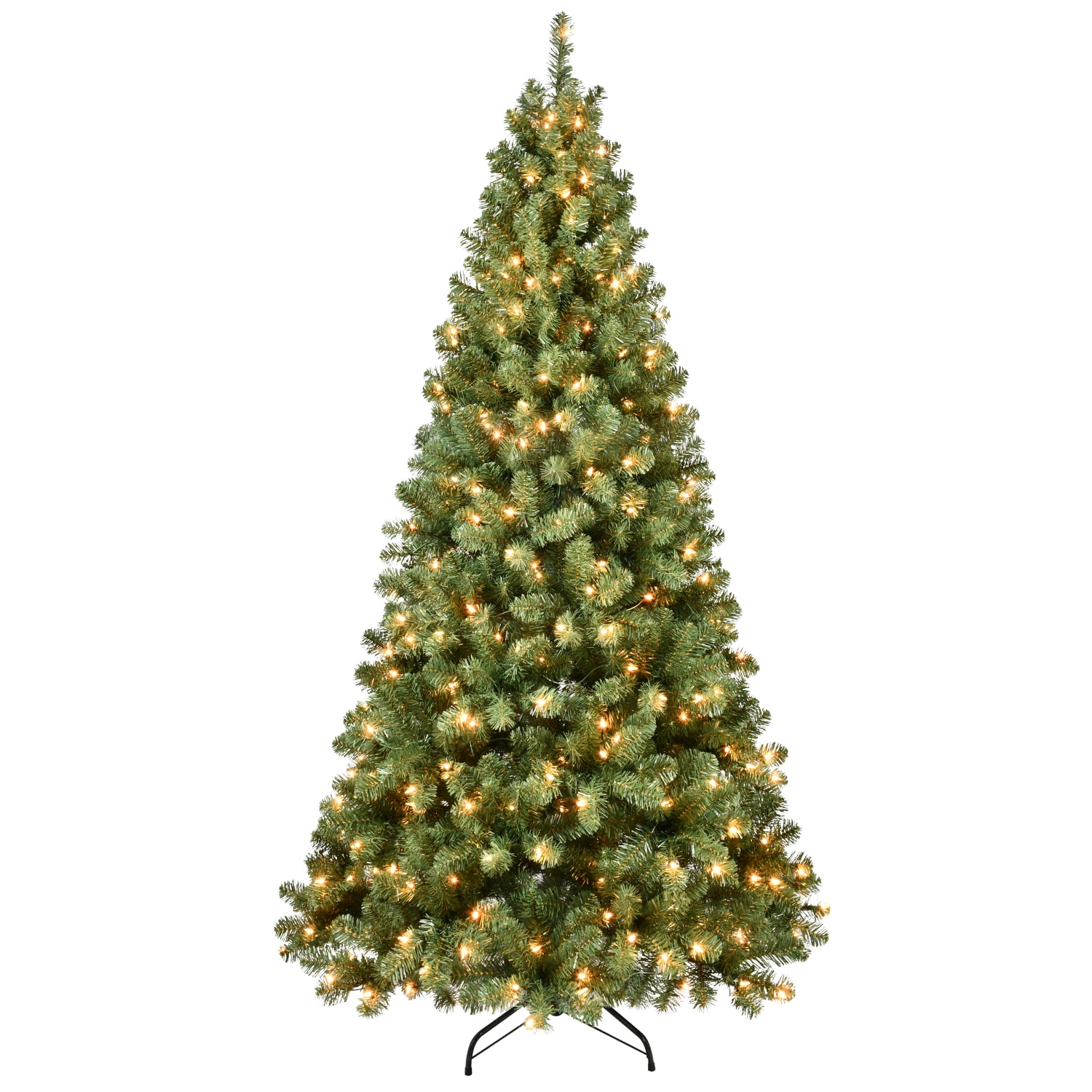 Prelit 7ft PVC tree （memory wire）